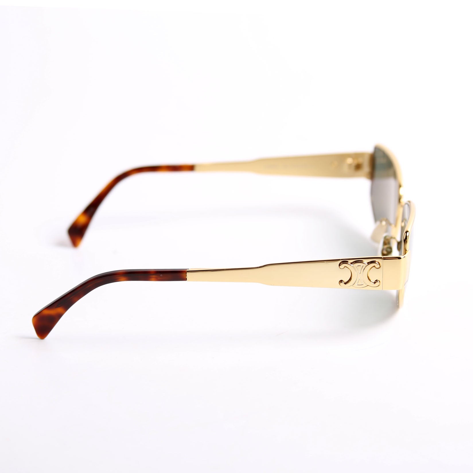 CL40293U Triomphe Metal Sunglasses Gold/Brown
