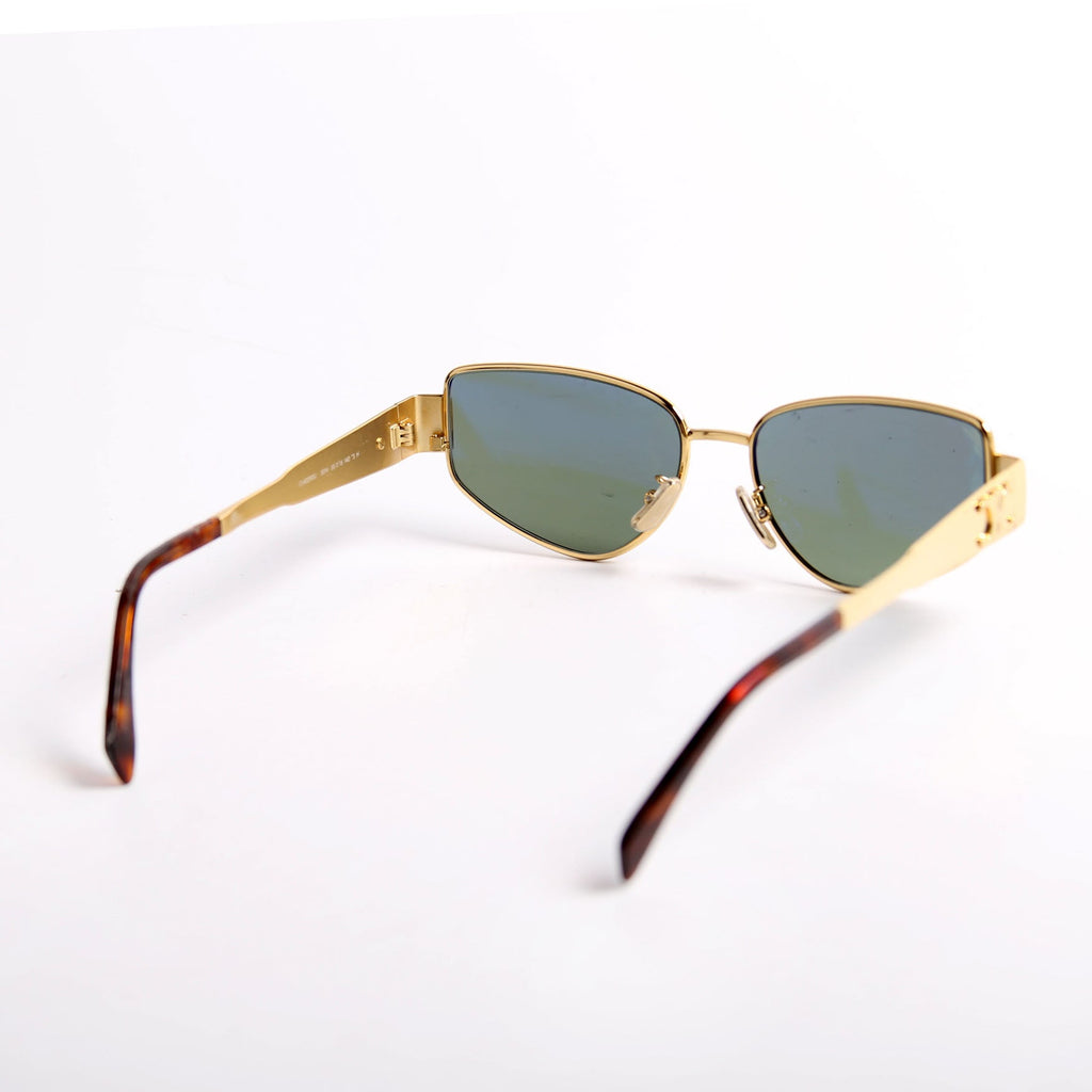 CL40293U Triomphe Metal Sunglasses Gold/Brown