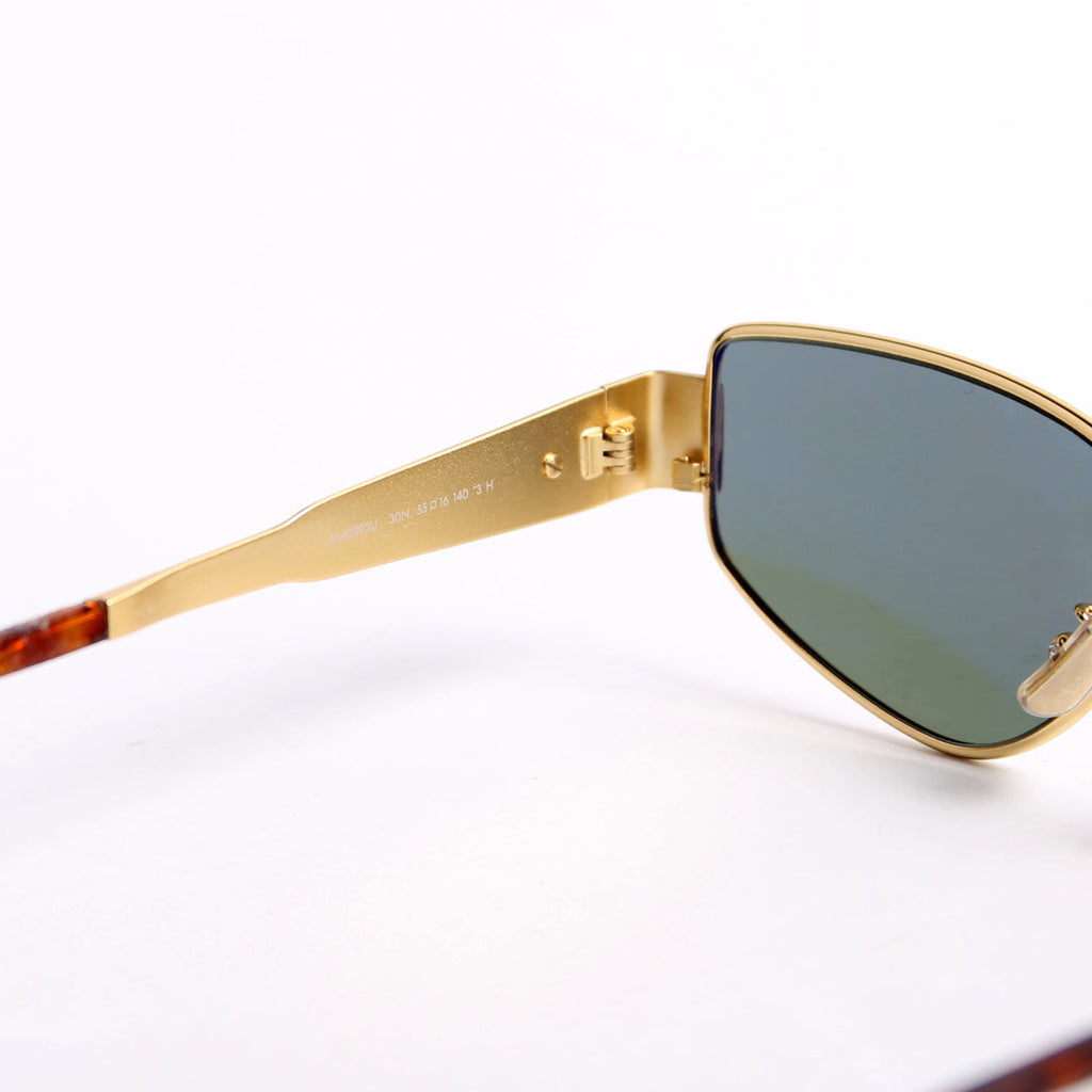 CL40293U Triomphe Metal Sunglasses Gold/Brown