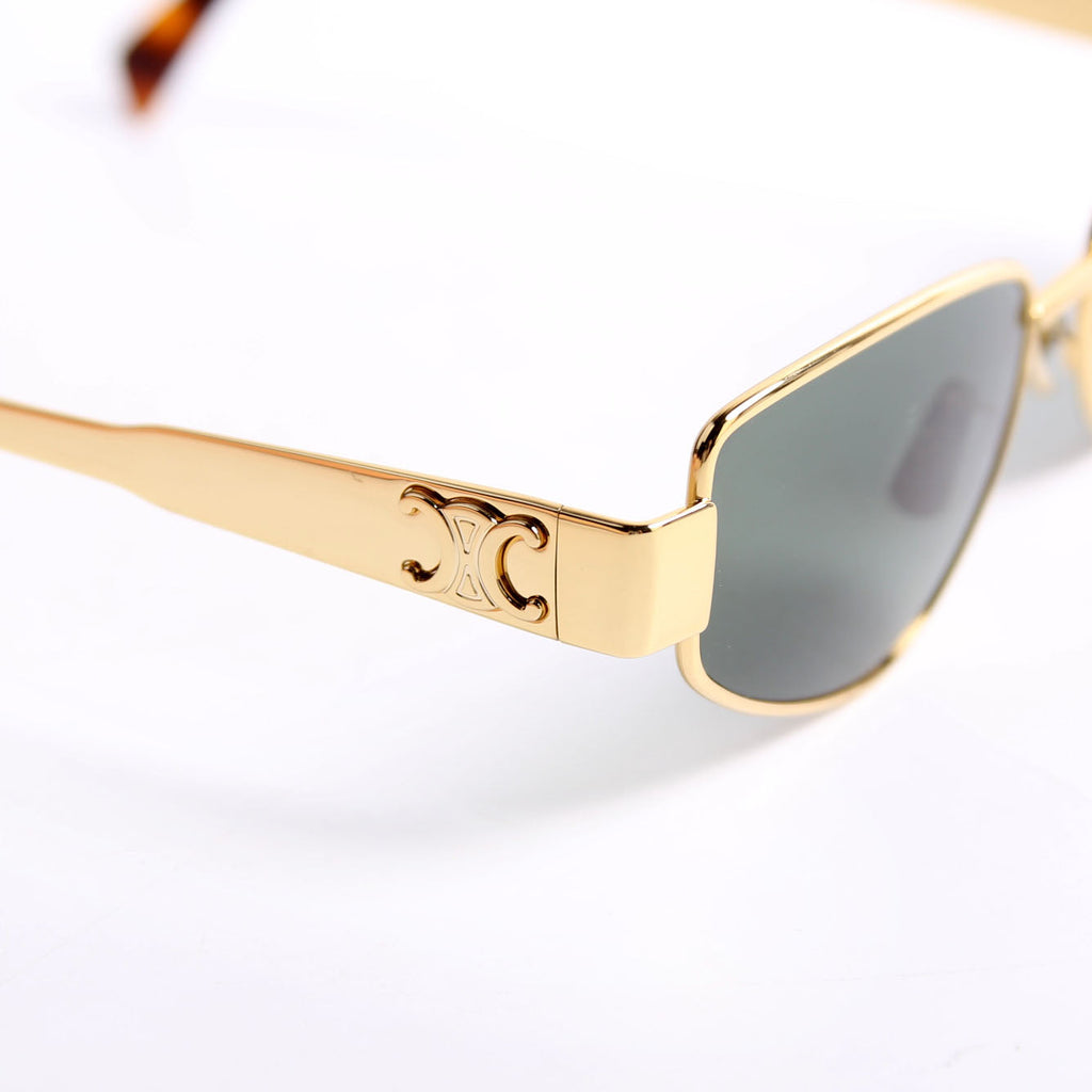 CL40293U Triomphe Metal Sunglasses Gold/Brown