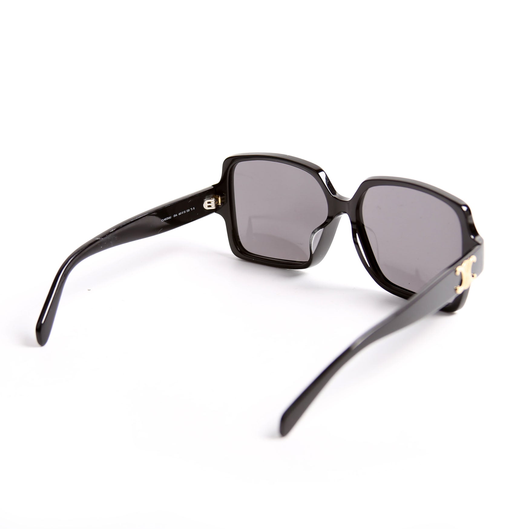 CL40316U Triomphe Square Sunglasses Black