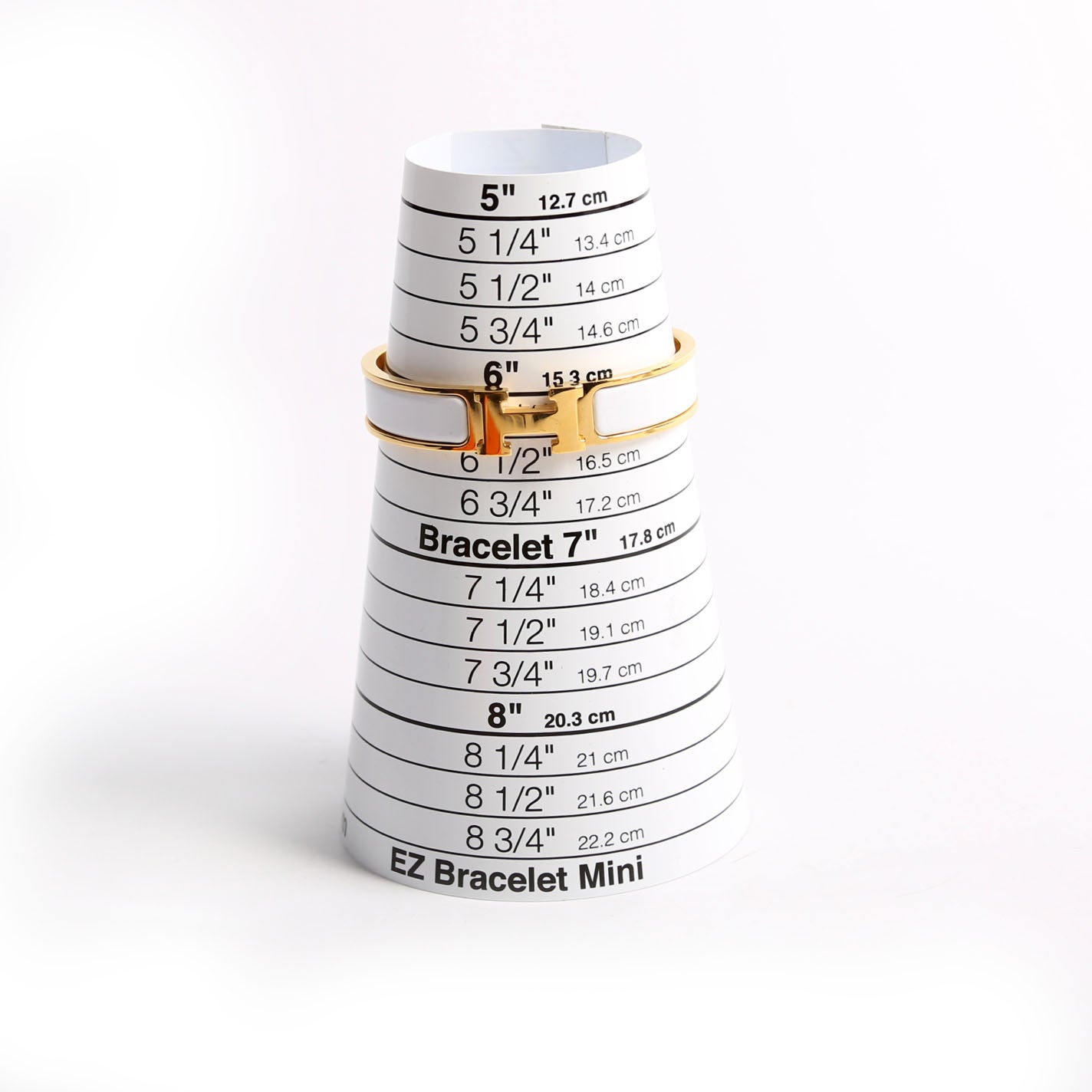 Clic Clac Narrow PM Bracelet Gold/White