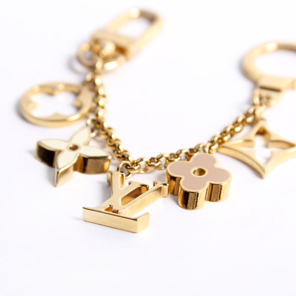 Fleur De Monogram Bag Charm
