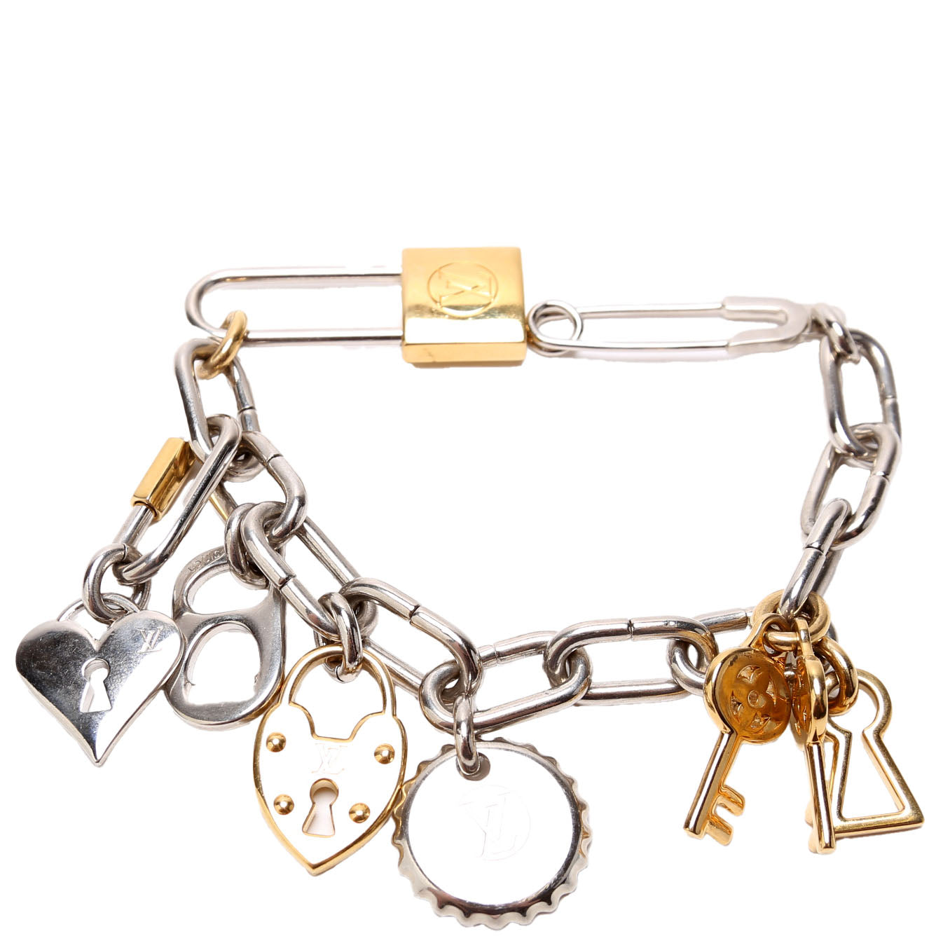 Locks & Keys Chain Bag Charm
