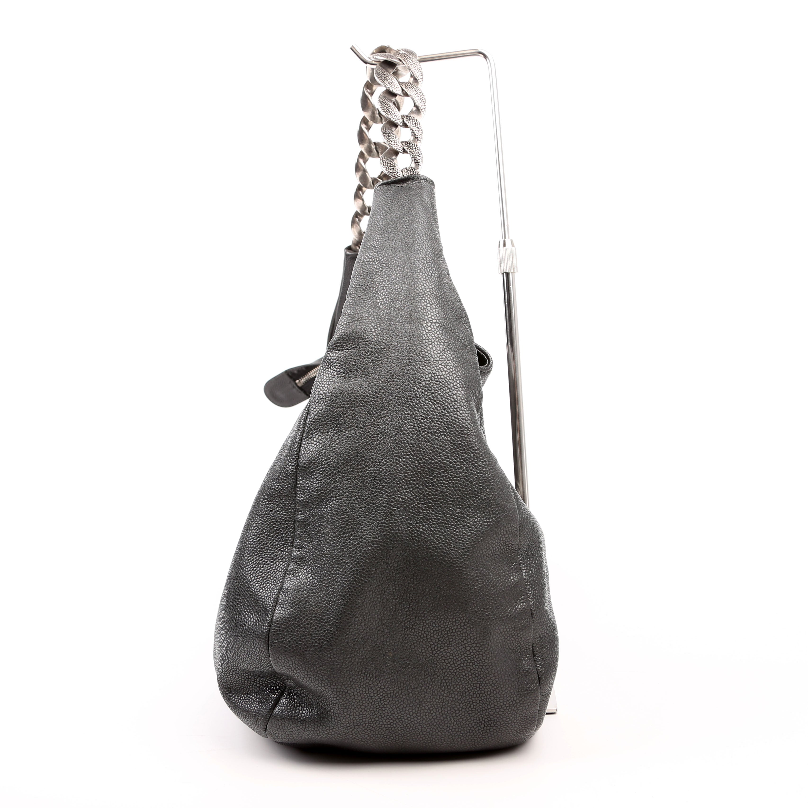 Chanel 31 Caviar Hobo Grey