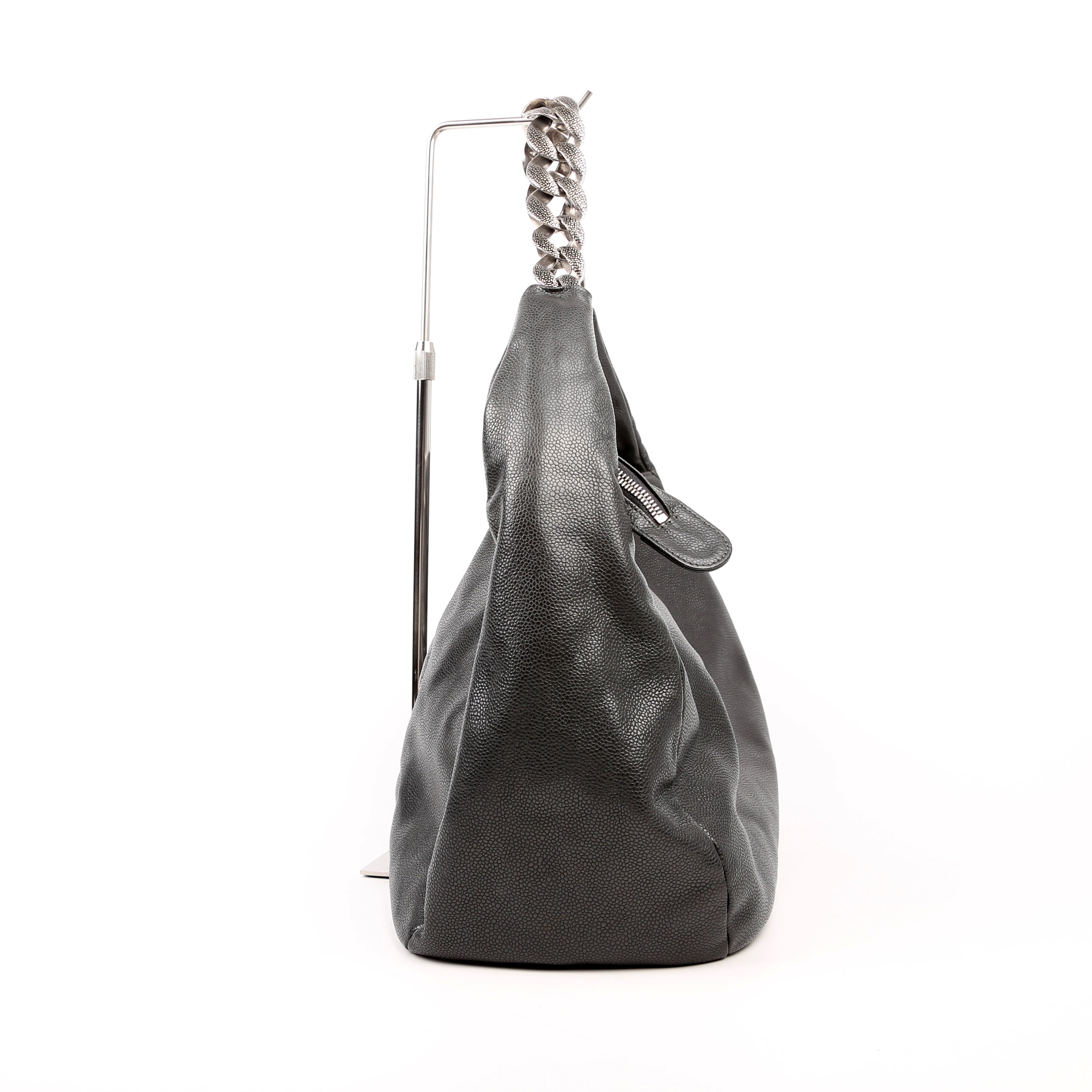 Chanel 31 Caviar Hobo Grey