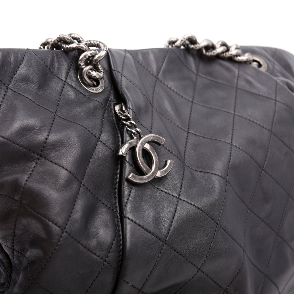 Coco Pleats Tote 16M Black