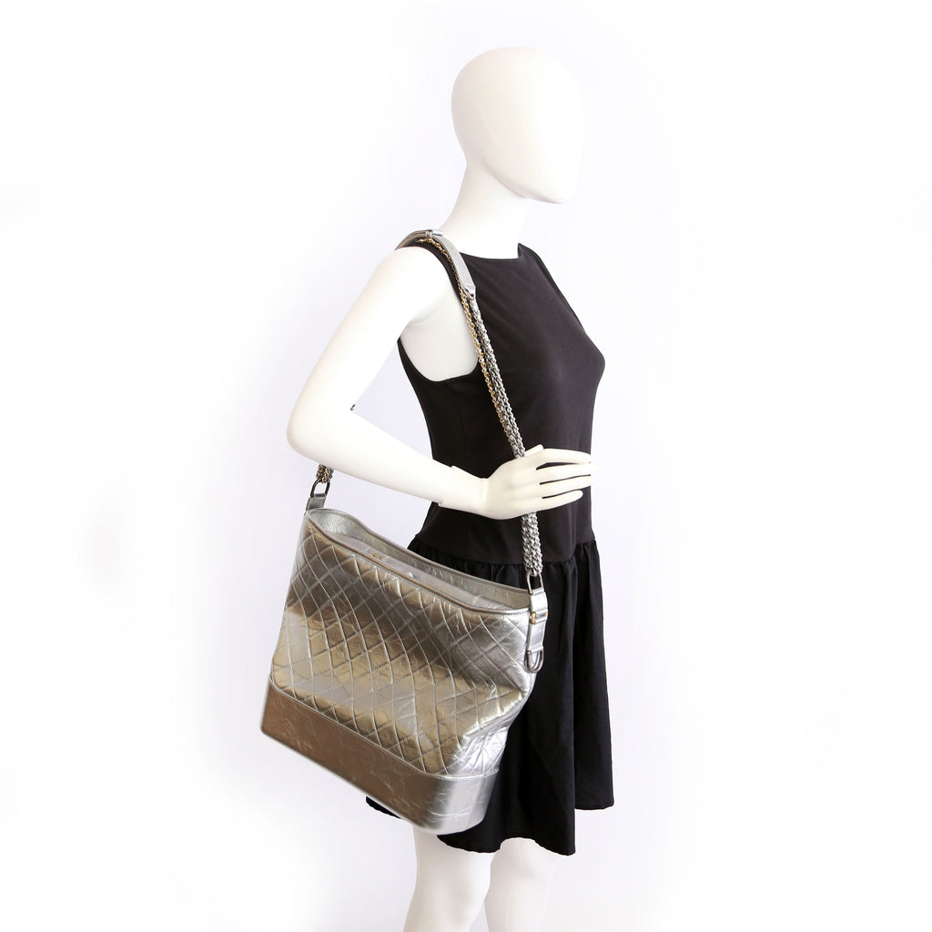 Gabrielle Hobo Large Silver