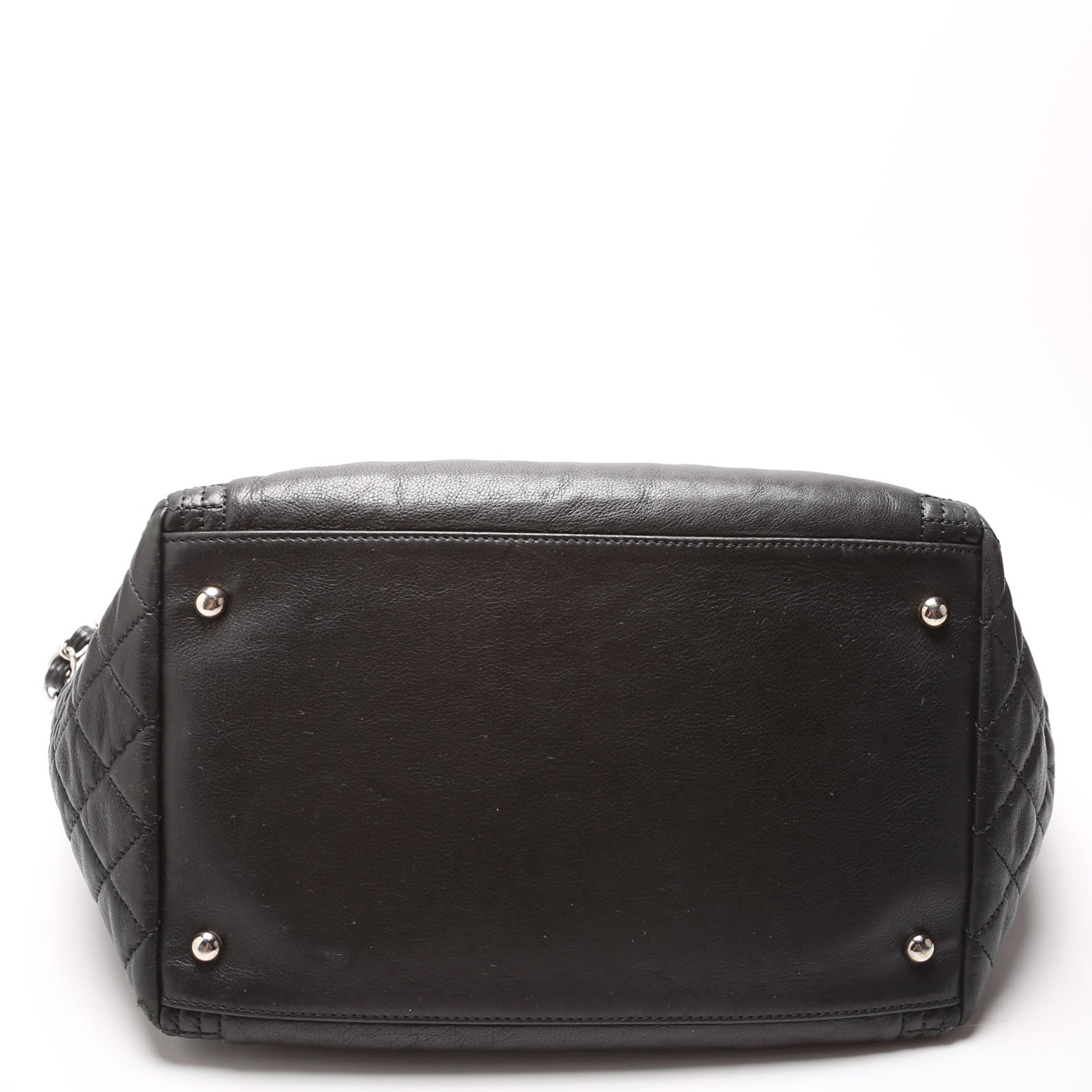 Coco Bangle Calfskin Tote Black