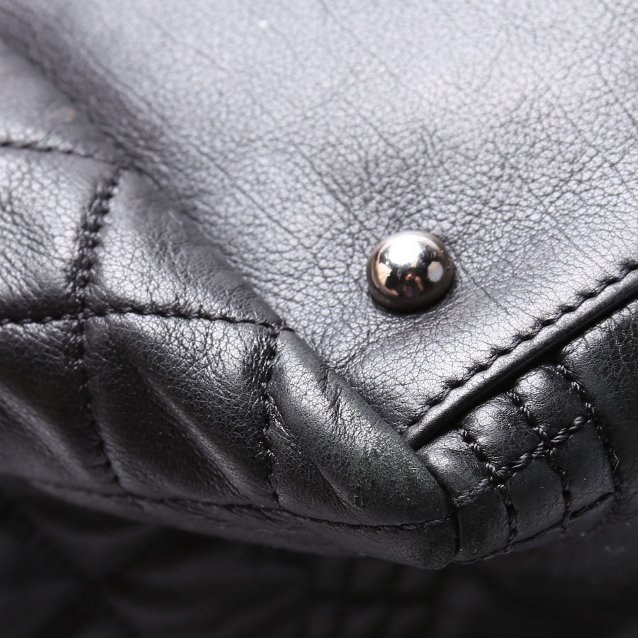 Coco Bangle Calfskin Tote Black