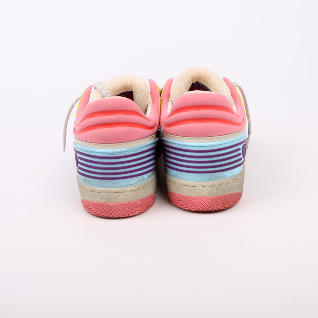 Gucci Basket Low Top Sneakers Size 38 Multicolor