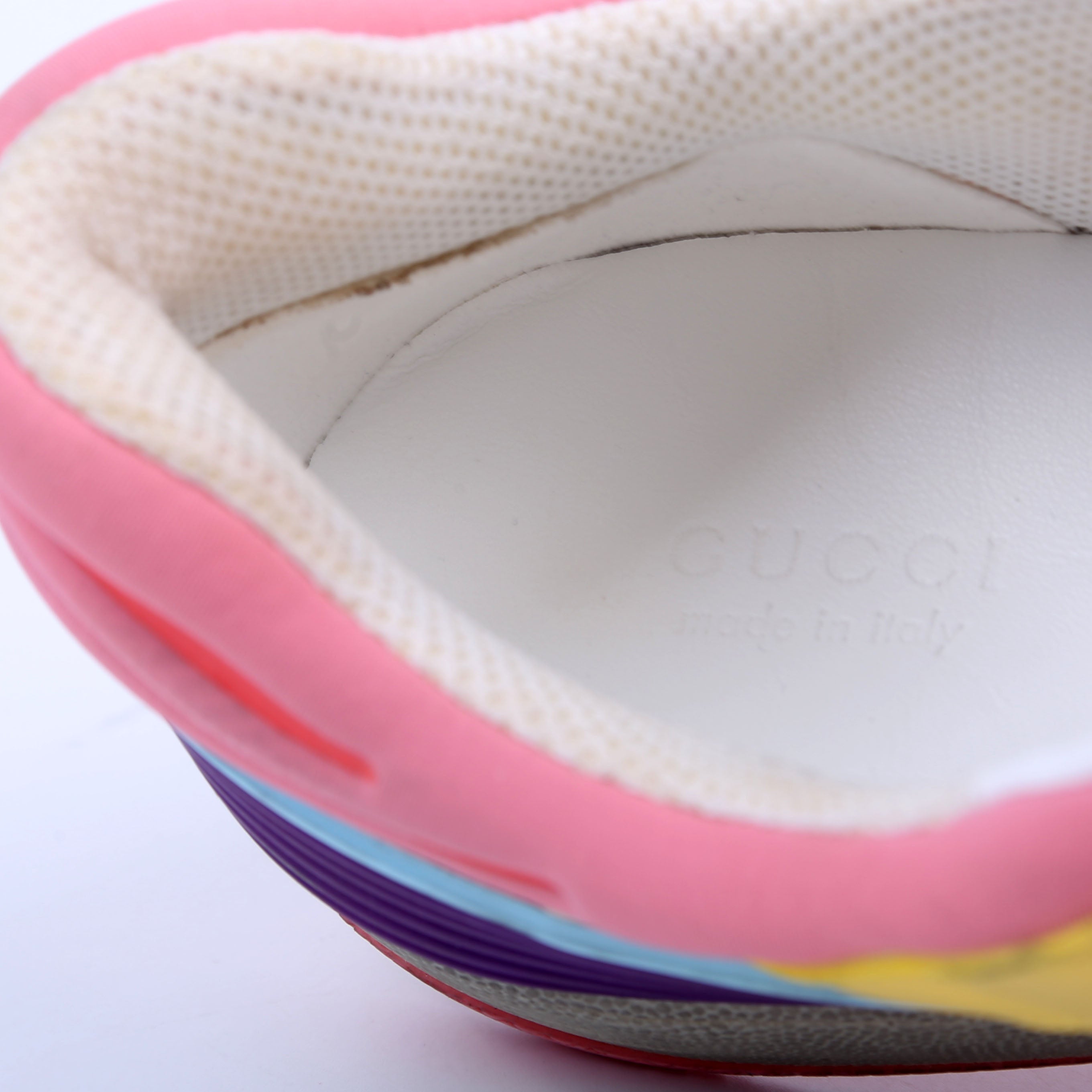 Gucci Basket Low Top Sneakers Size 38 Multicolor