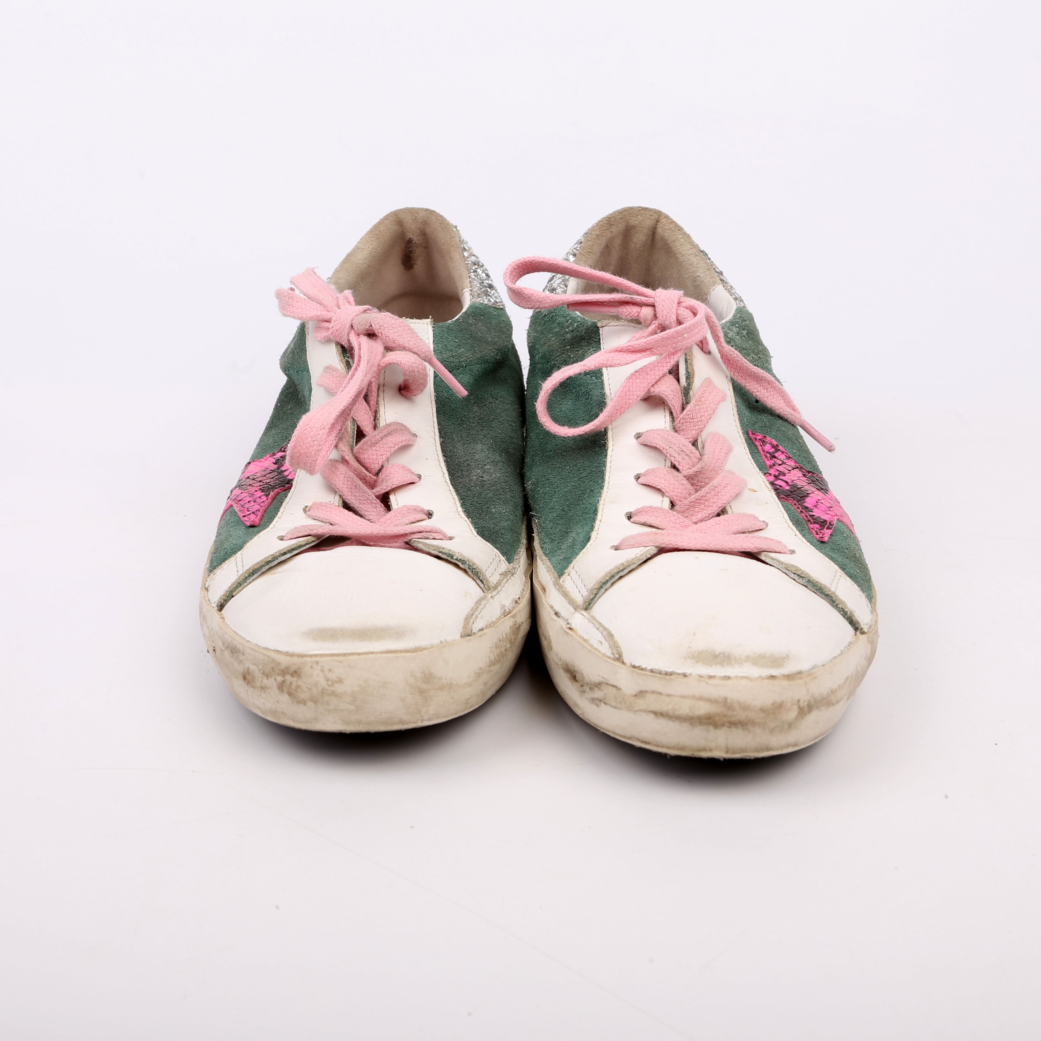 Superstar Classic Sneakers Size 39 Green/Pink