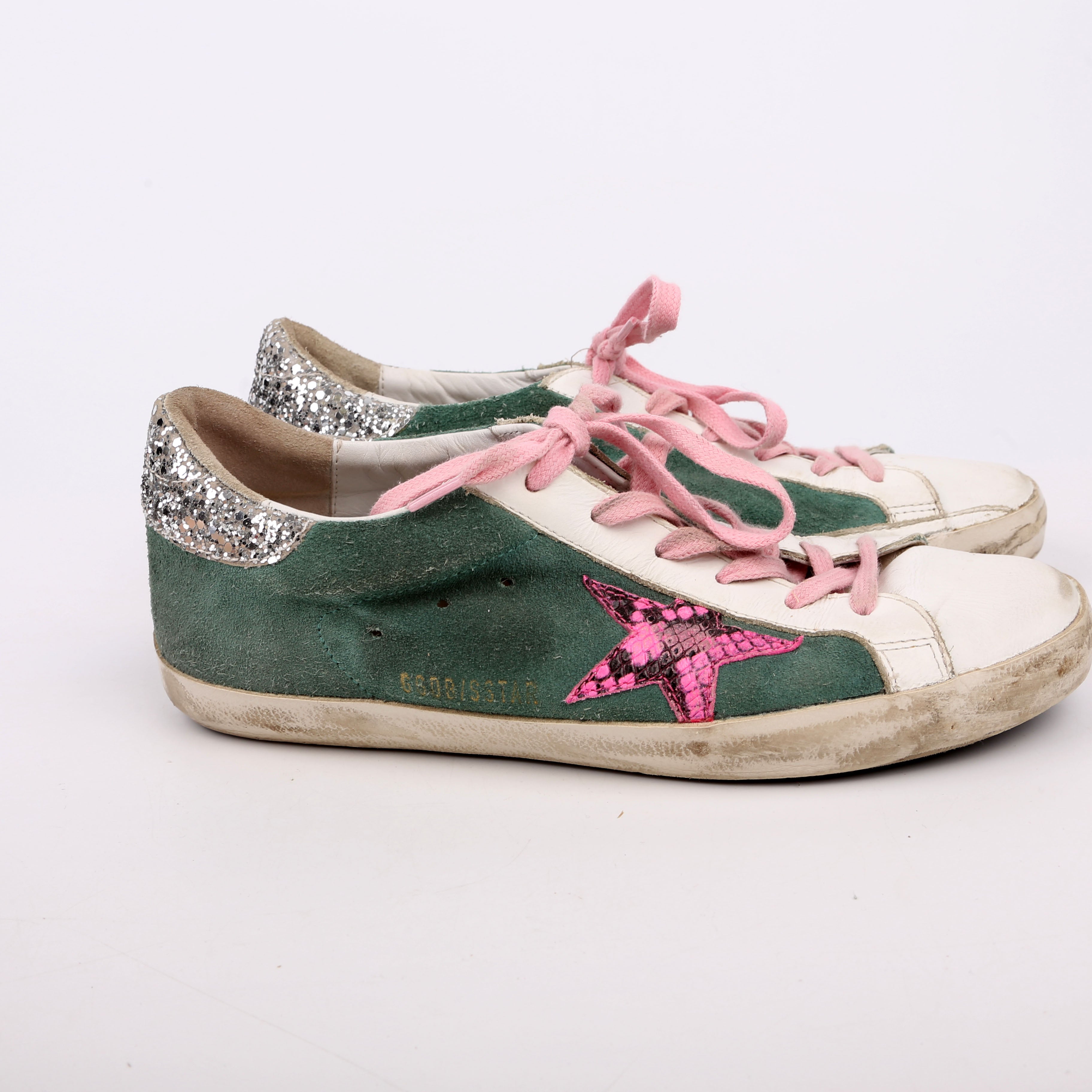 Superstar Classic Sneakers Size 39 Green/Pink