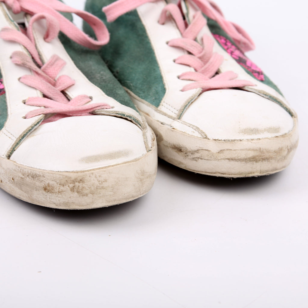 Superstar Classic Sneakers Size 39 Green/Pink