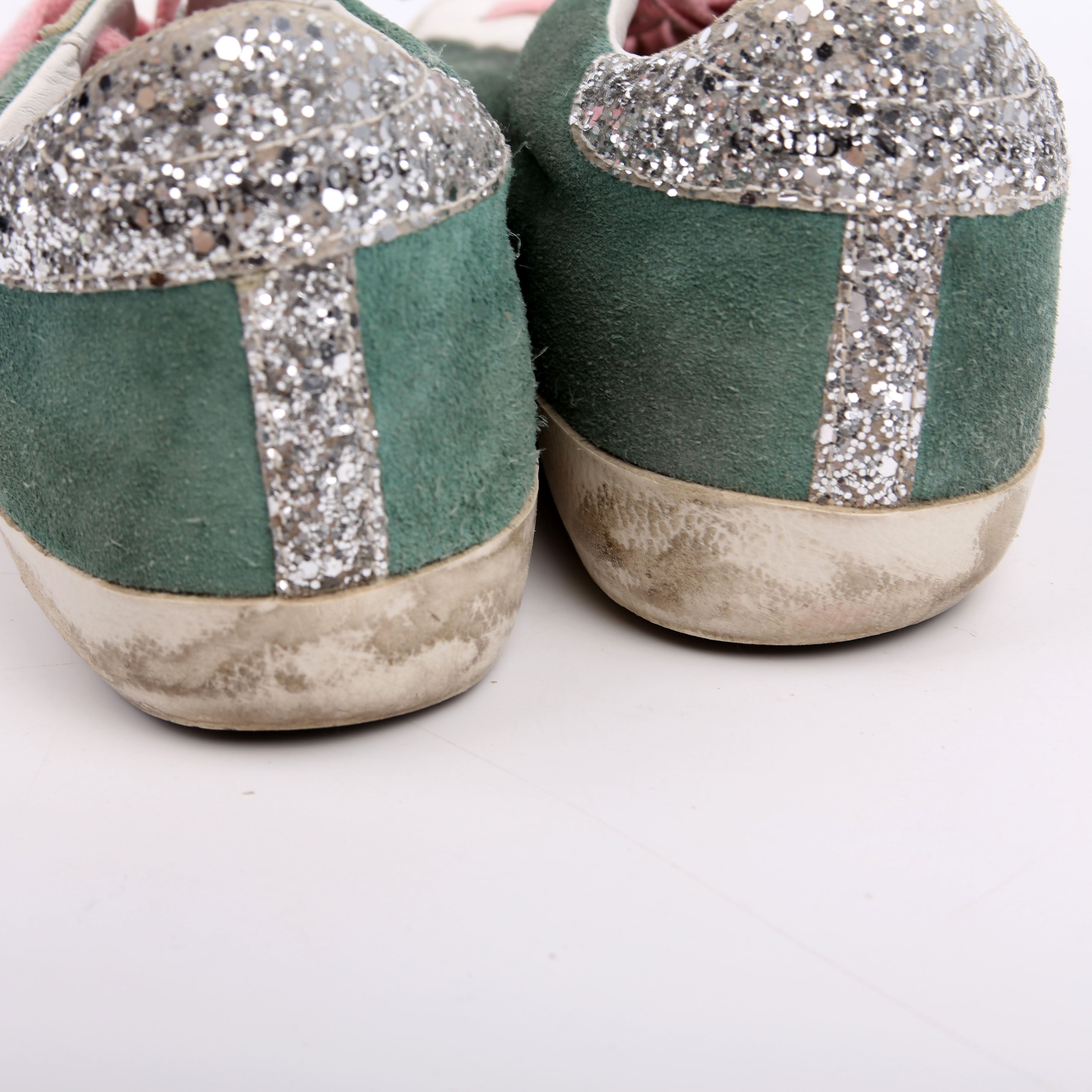 Superstar Classic Sneakers Size 39 Green/Pink