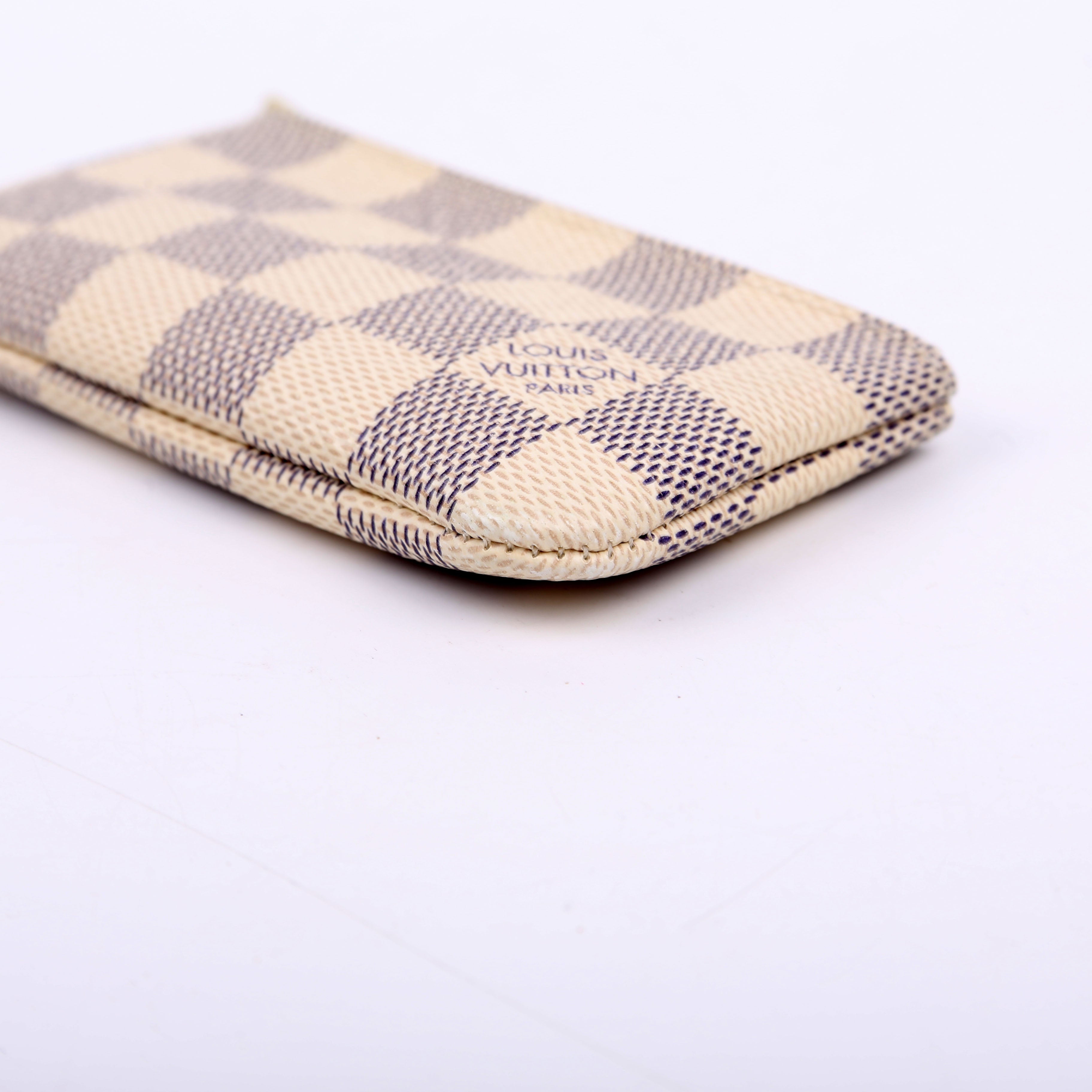 Pochette Cles Damier Azur