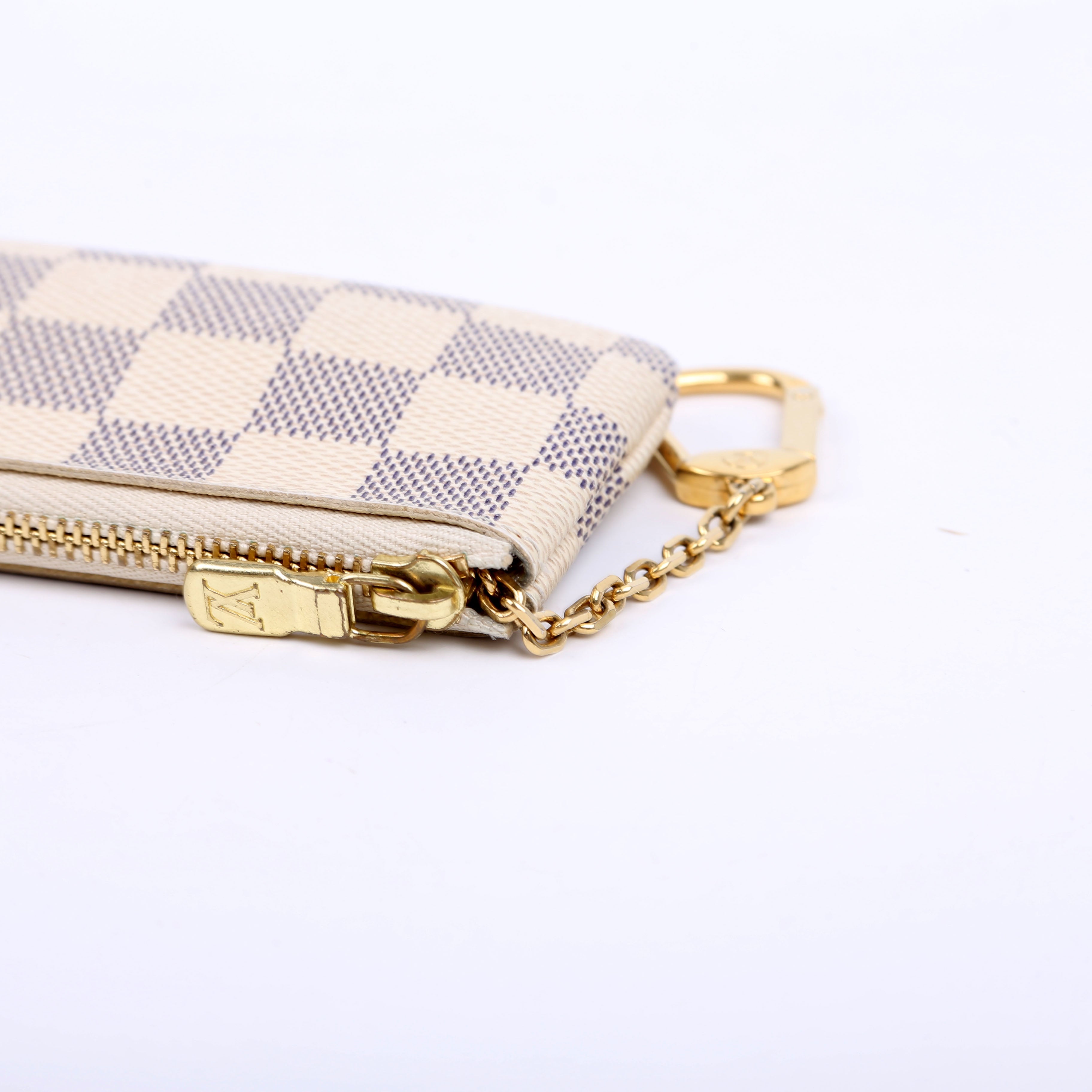 Pochette Cles Damier Azur