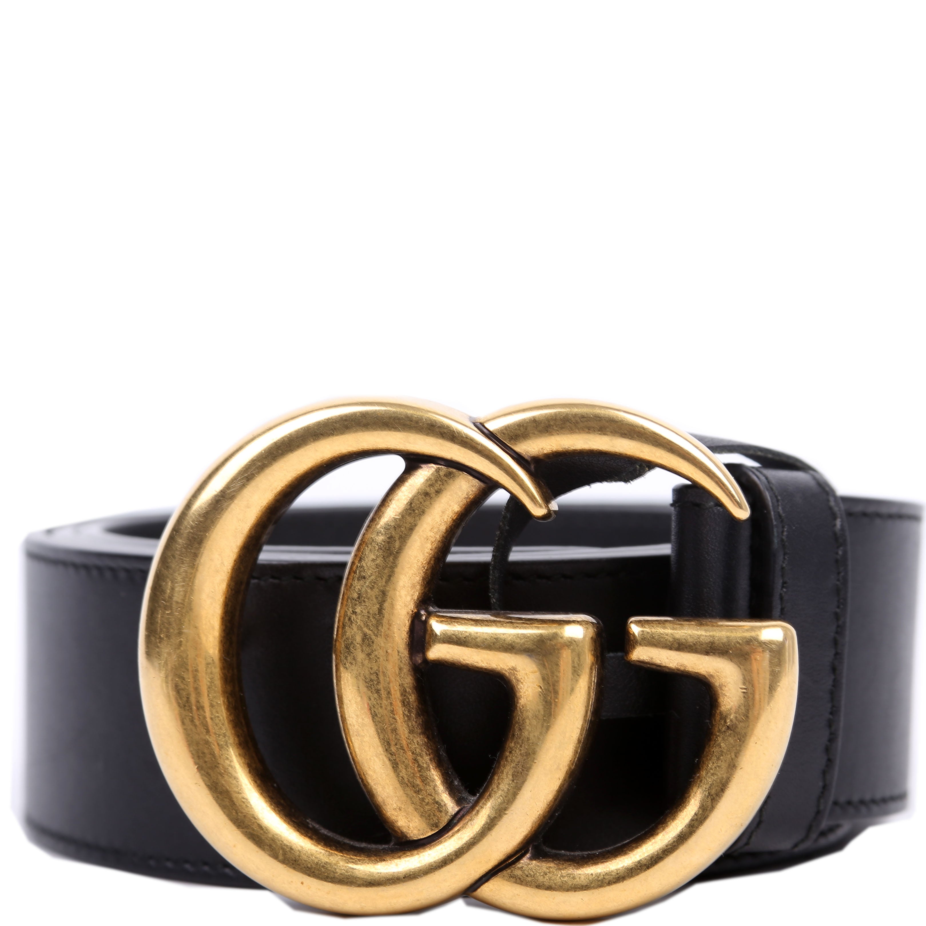 400593 Marmont GG Leather Belt Size 85/34 Black