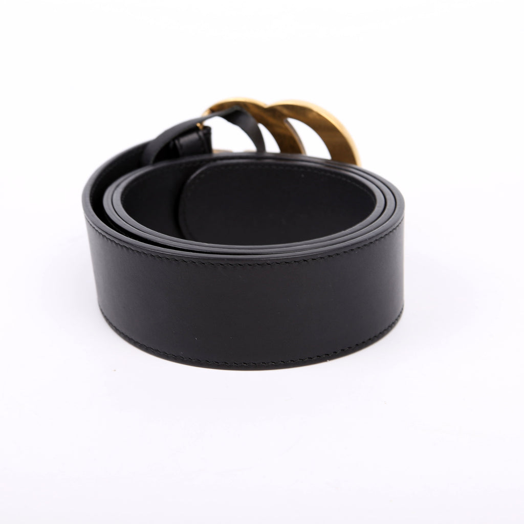 400593 Marmont GG Leather Belt Size 85/34 Black