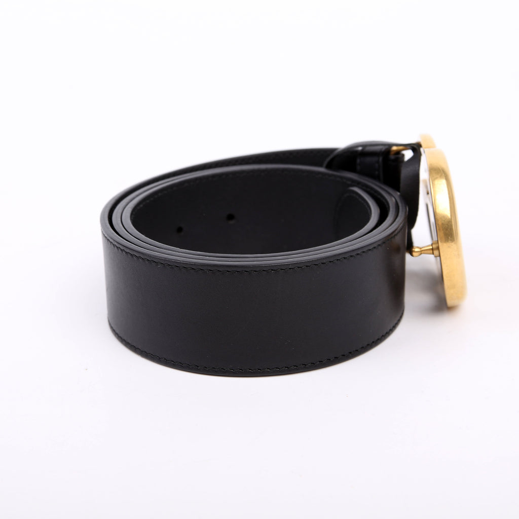 400593 Marmont GG Leather Belt Size 85/34 Black