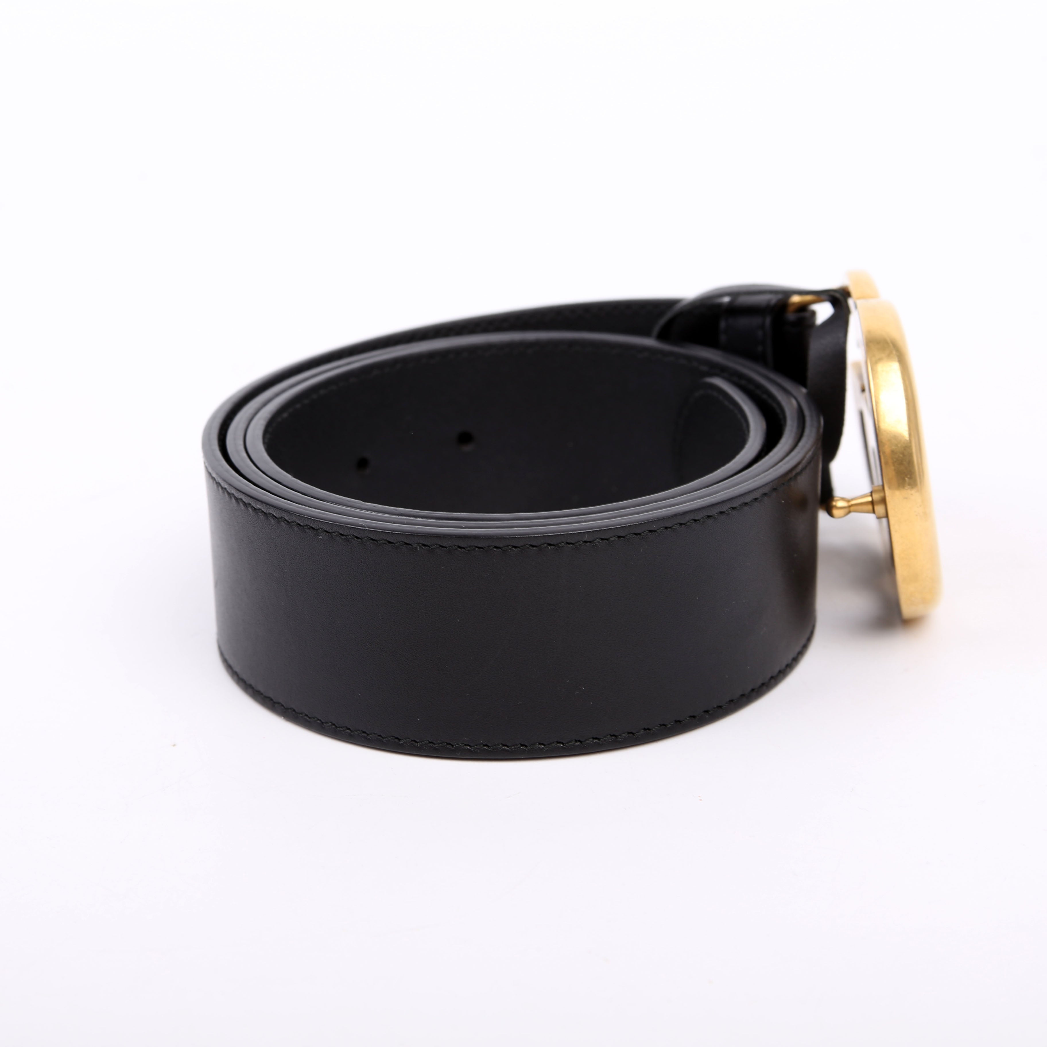 400593 Marmont GG Leather Belt Size 85/34 Black