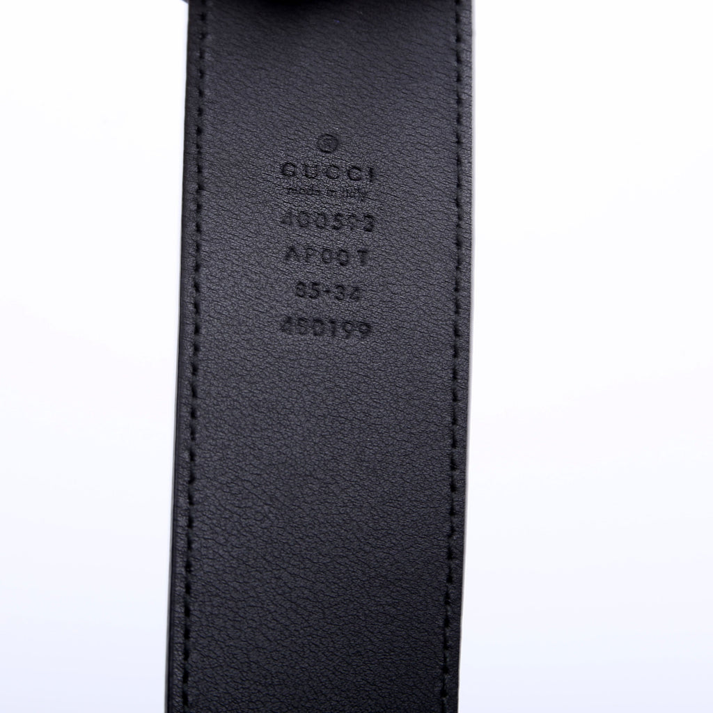 400593 Marmont GG Leather Belt Size 85/34 Black
