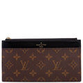 Slim Wallet Purse Monogram Black