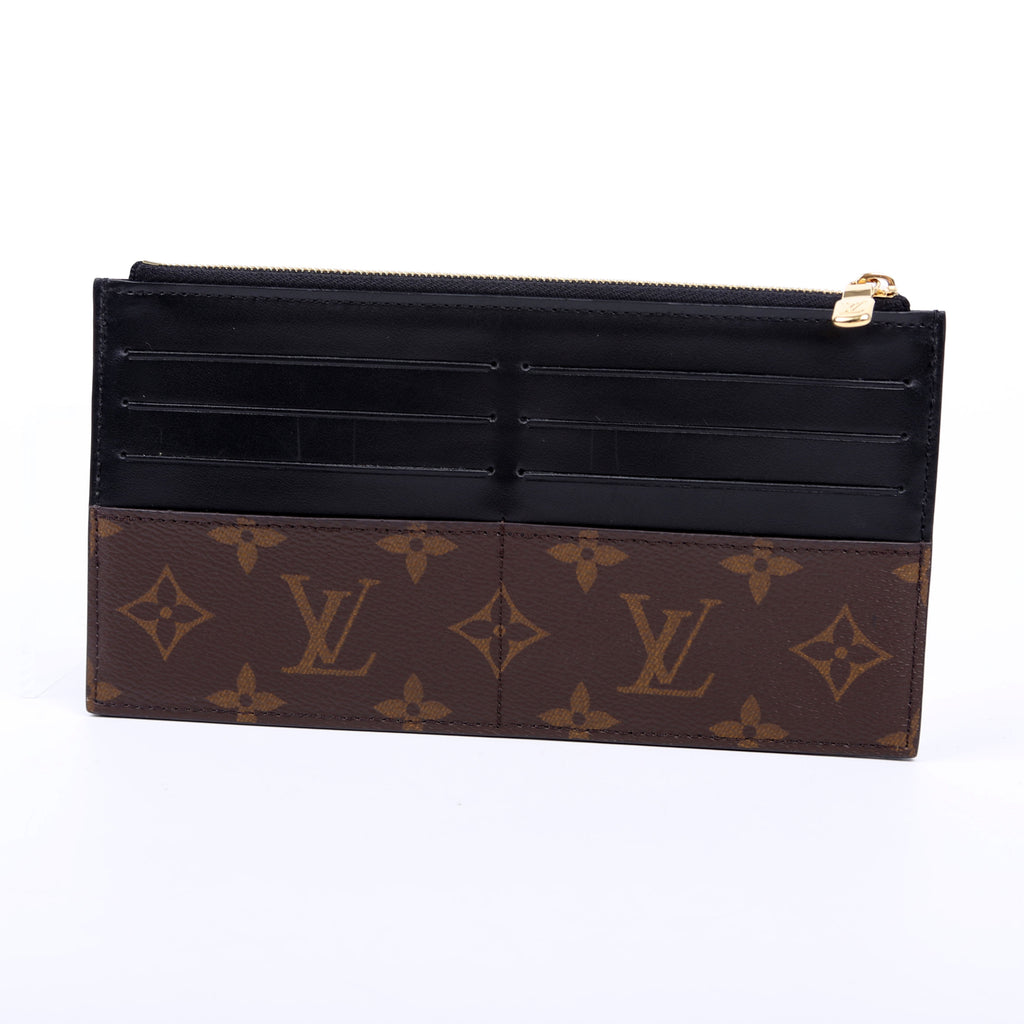 Slim Wallet Purse Monogram Black
