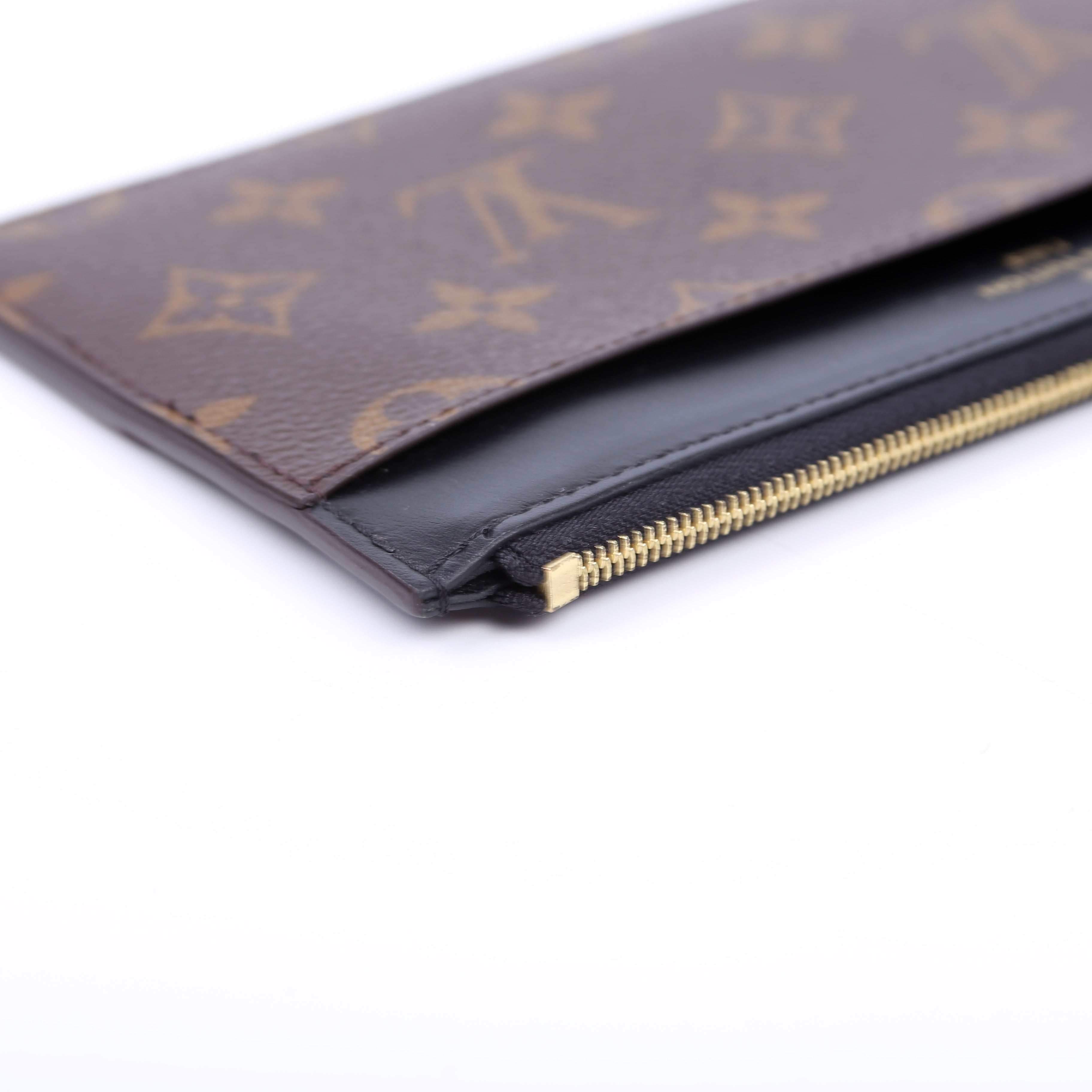 Slim Wallet Purse Monogram Black