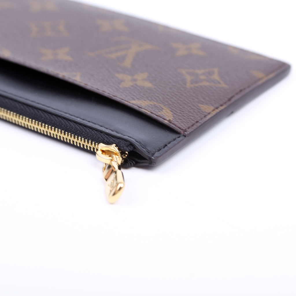 Slim Wallet Purse Monogram Black
