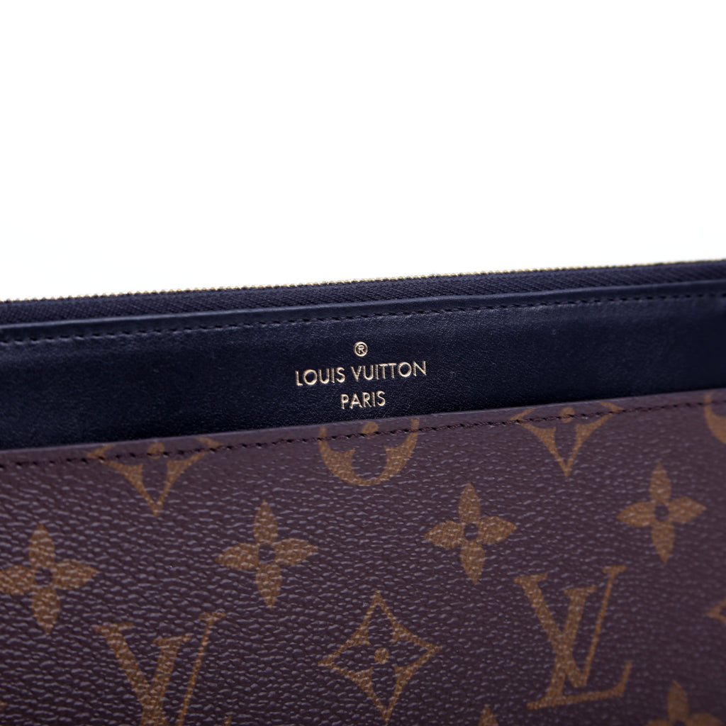 Slim Wallet Purse Monogram Black