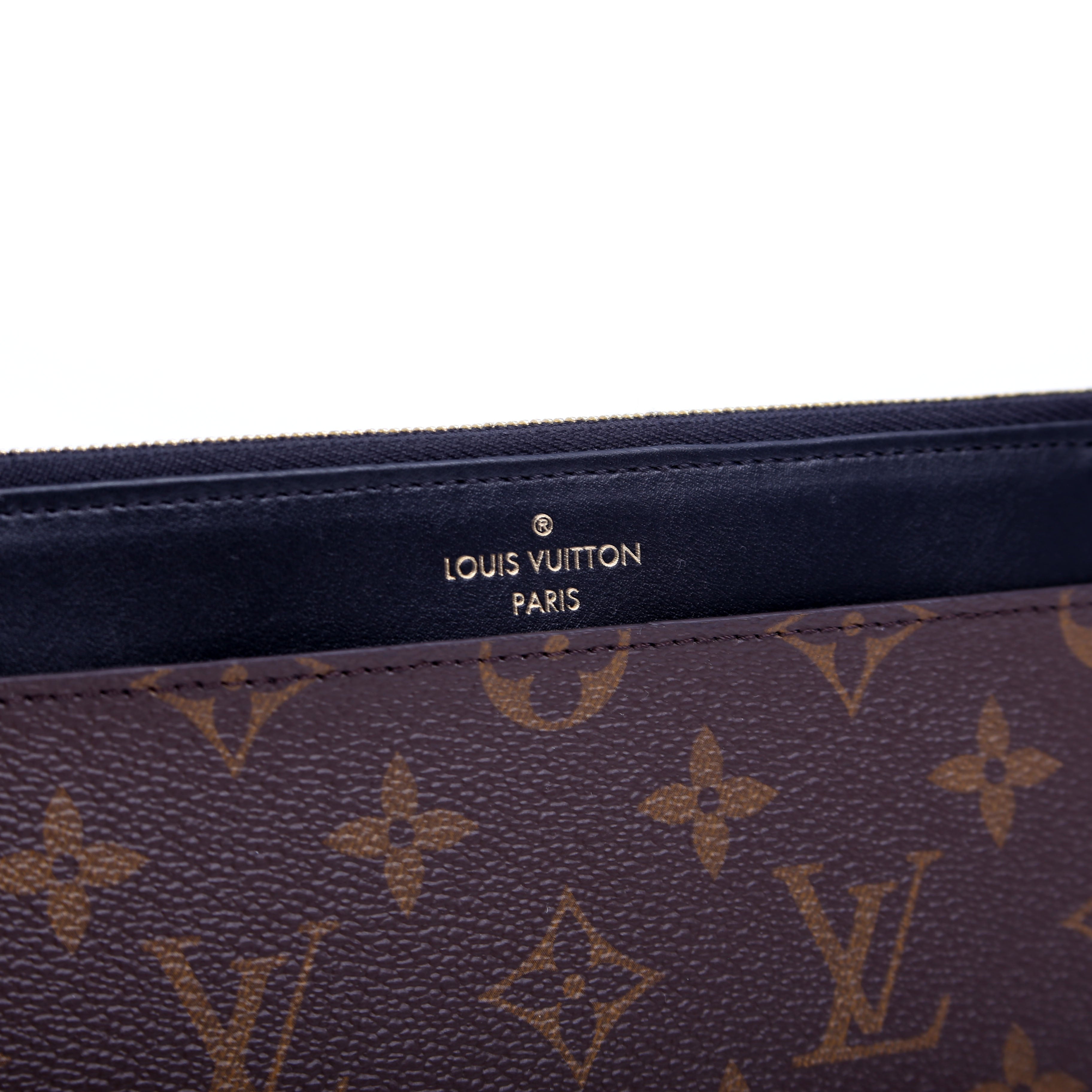 Slim Wallet Purse Monogram Black