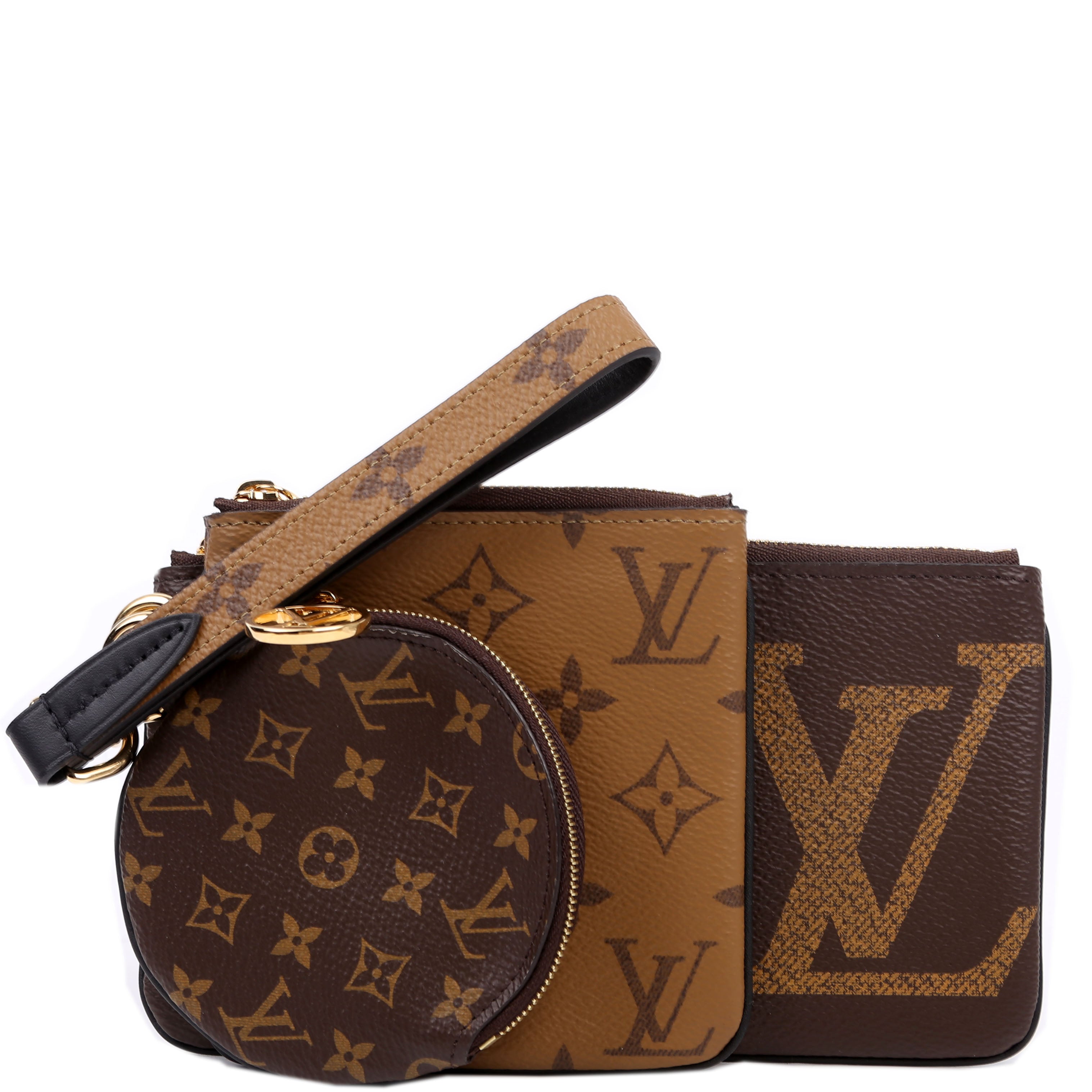 Trio Pochette Reversed Monogram