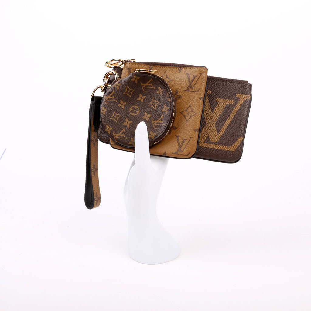 Trio Pochette Reversed Monogram