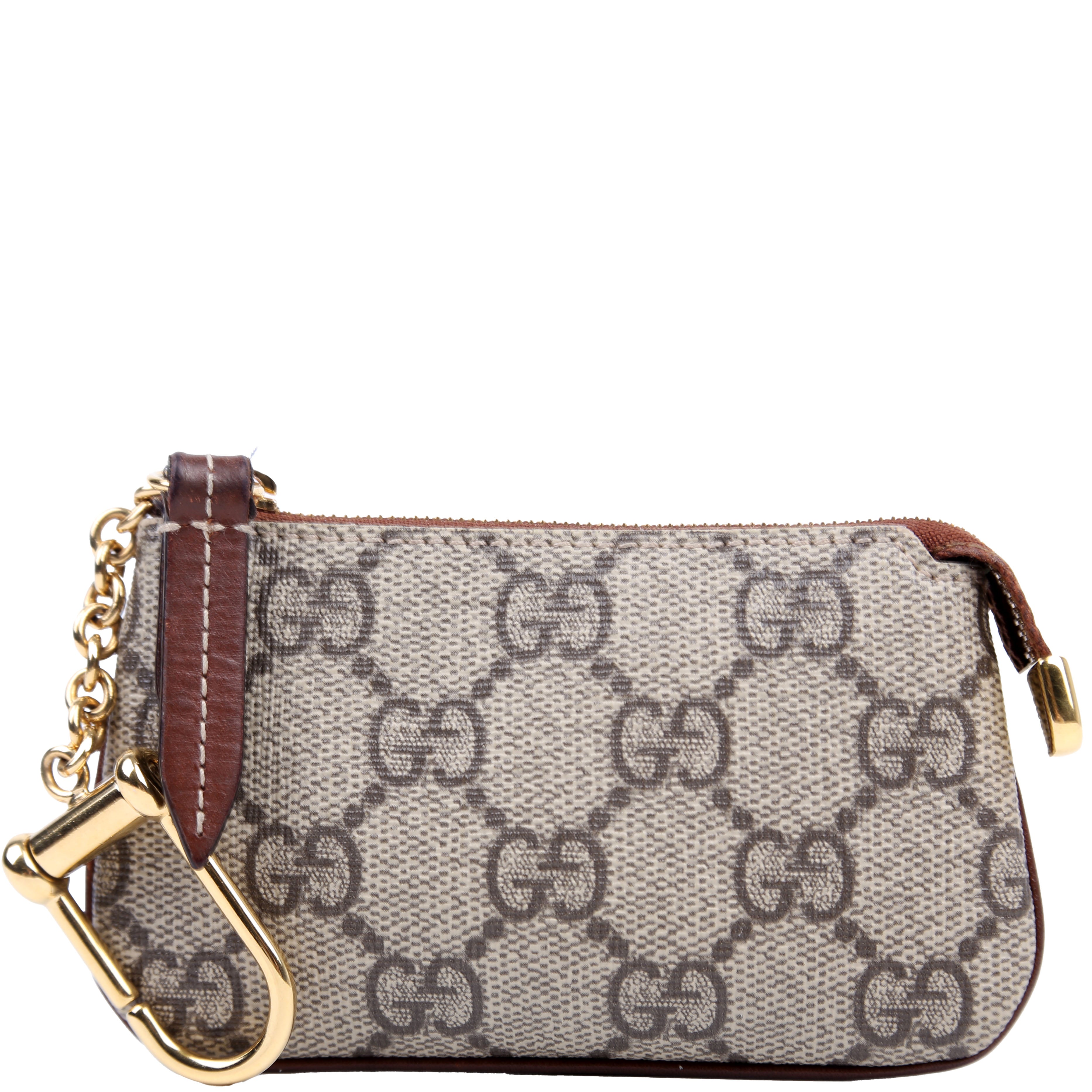 447964 GG Supreme Key Case Brown