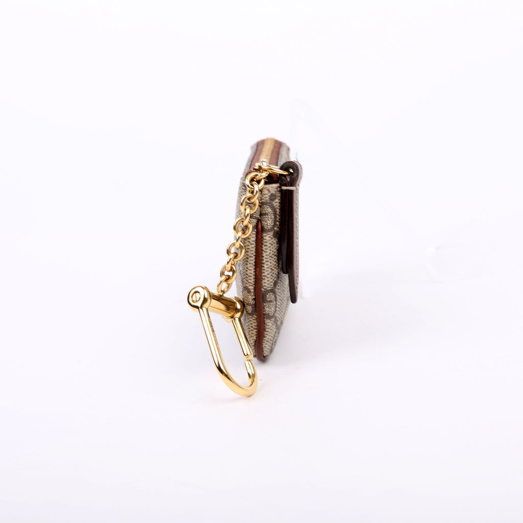 447964 GG Supreme Key Case Brown