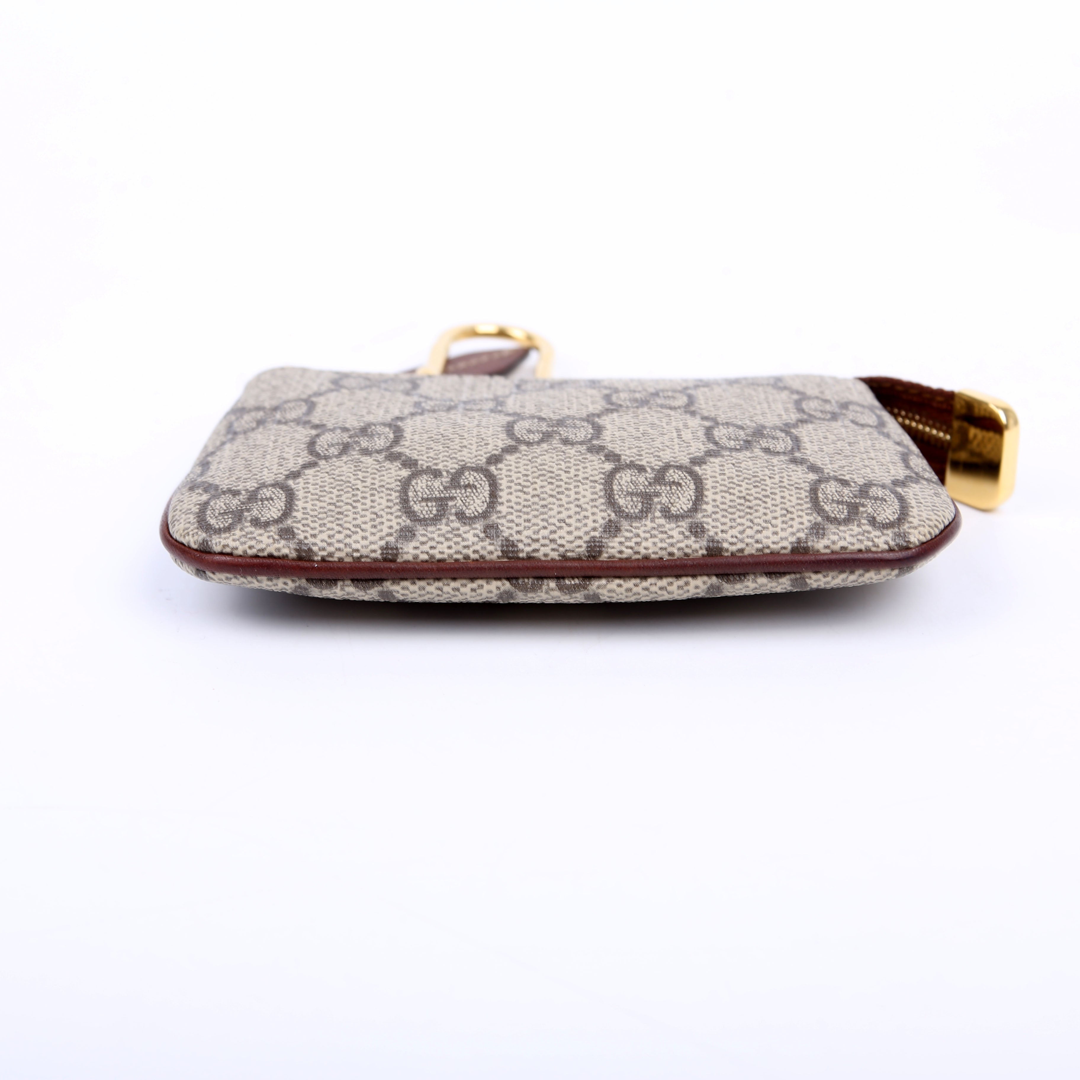 447964 GG Supreme Key Case Brown