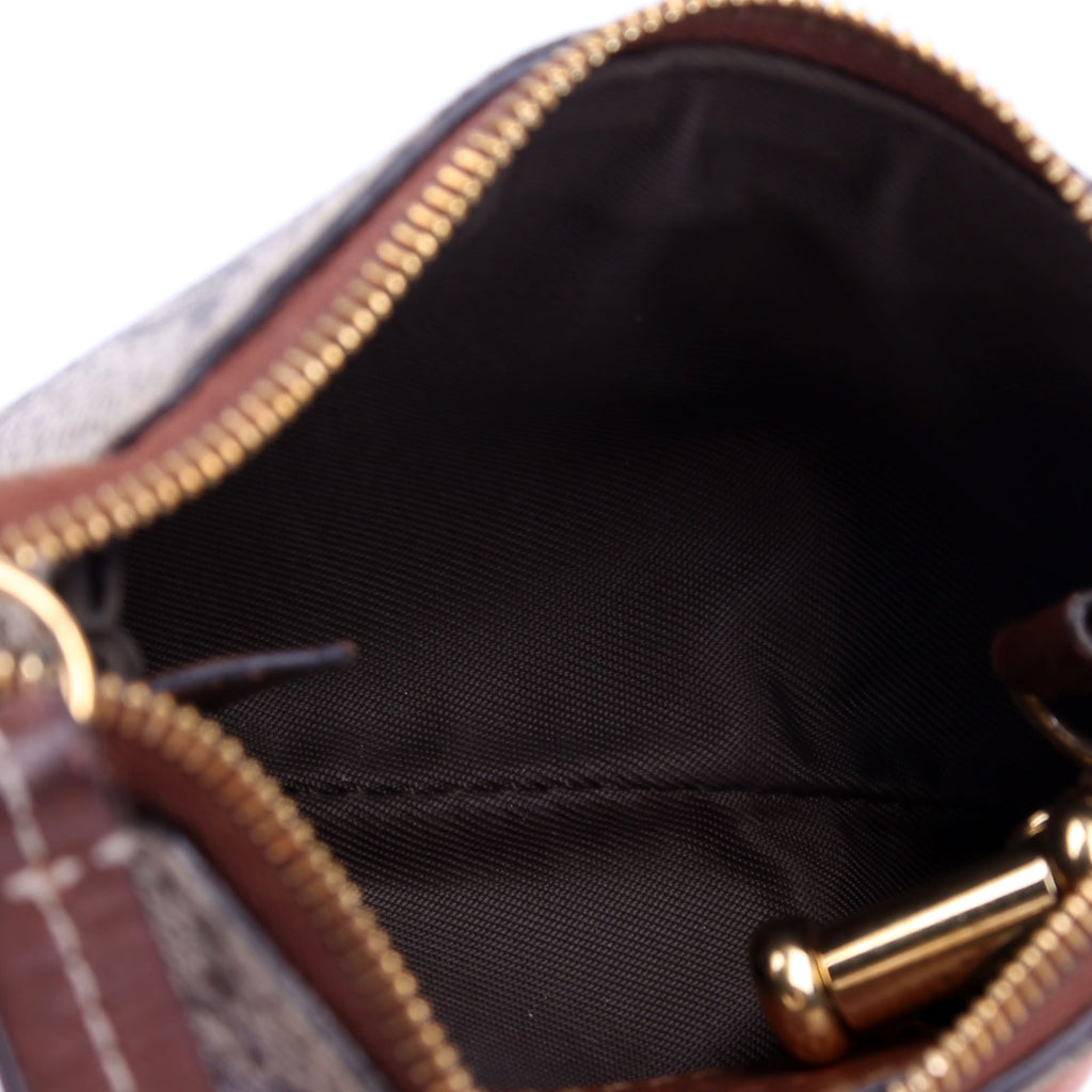 447964 GG Supreme Key Case Brown