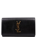 372266 Monogram Flap Wallet Black