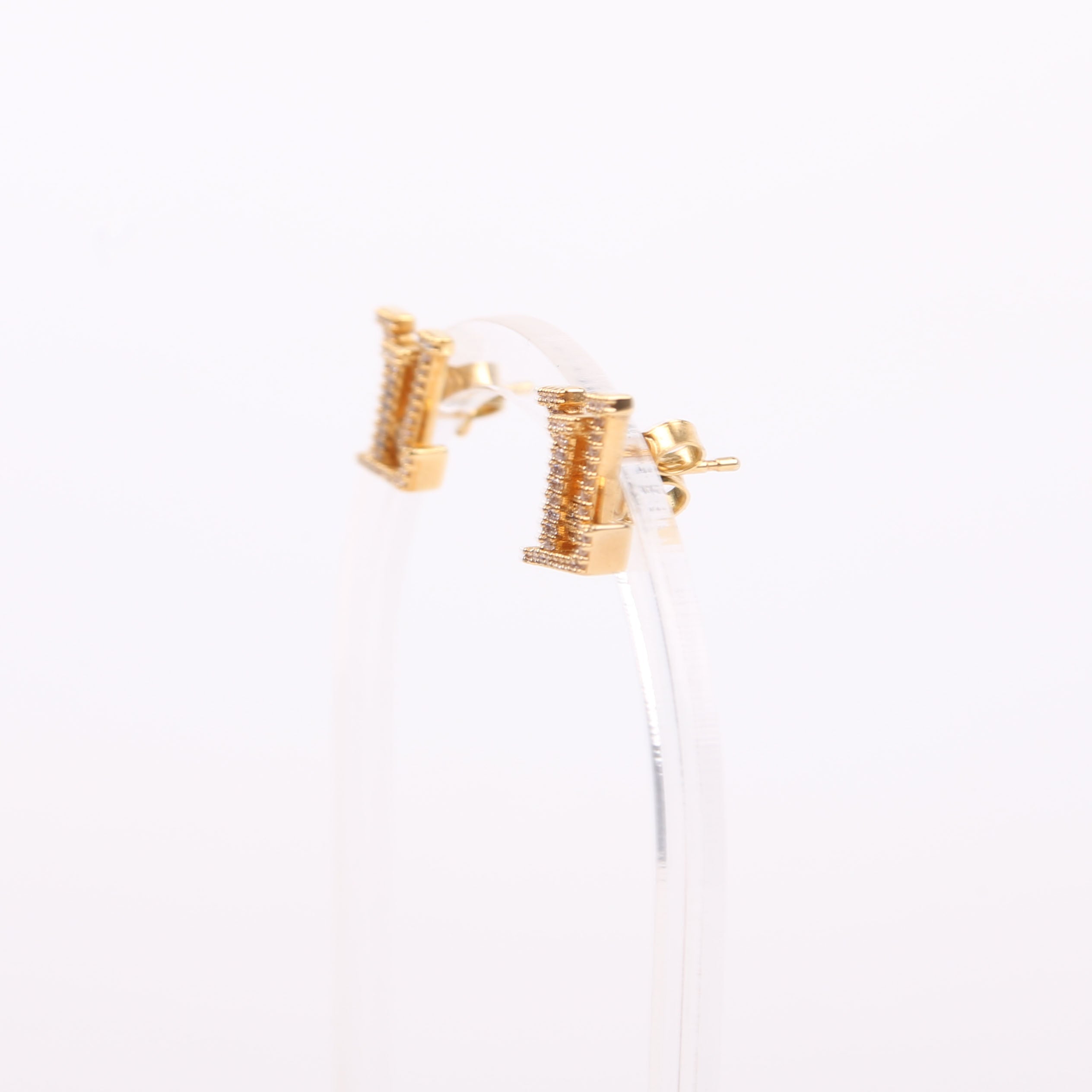 LV Iconic With Crystals Earrings Gold