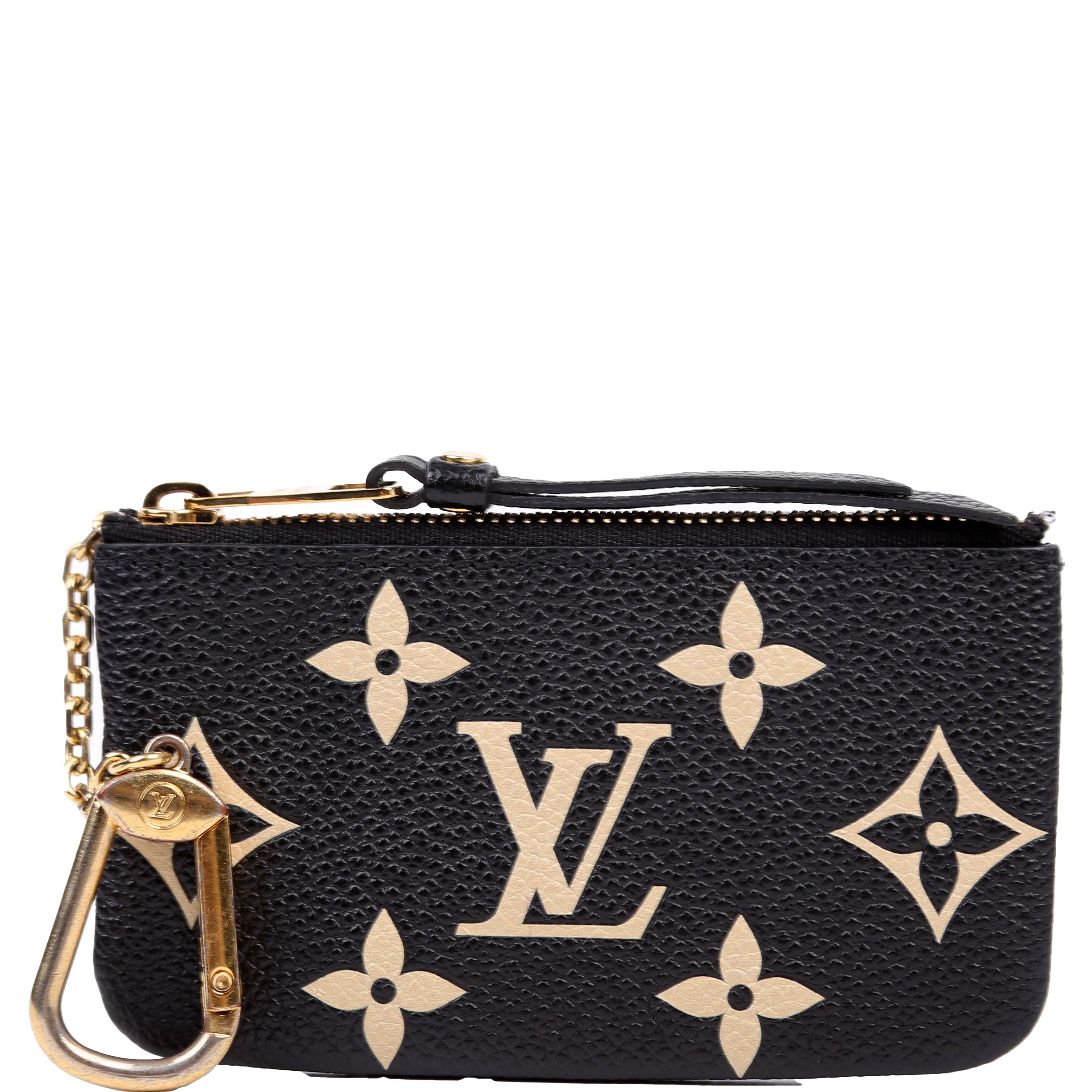 Pochette Cles NM Bicolor Empreinte Black/Beige