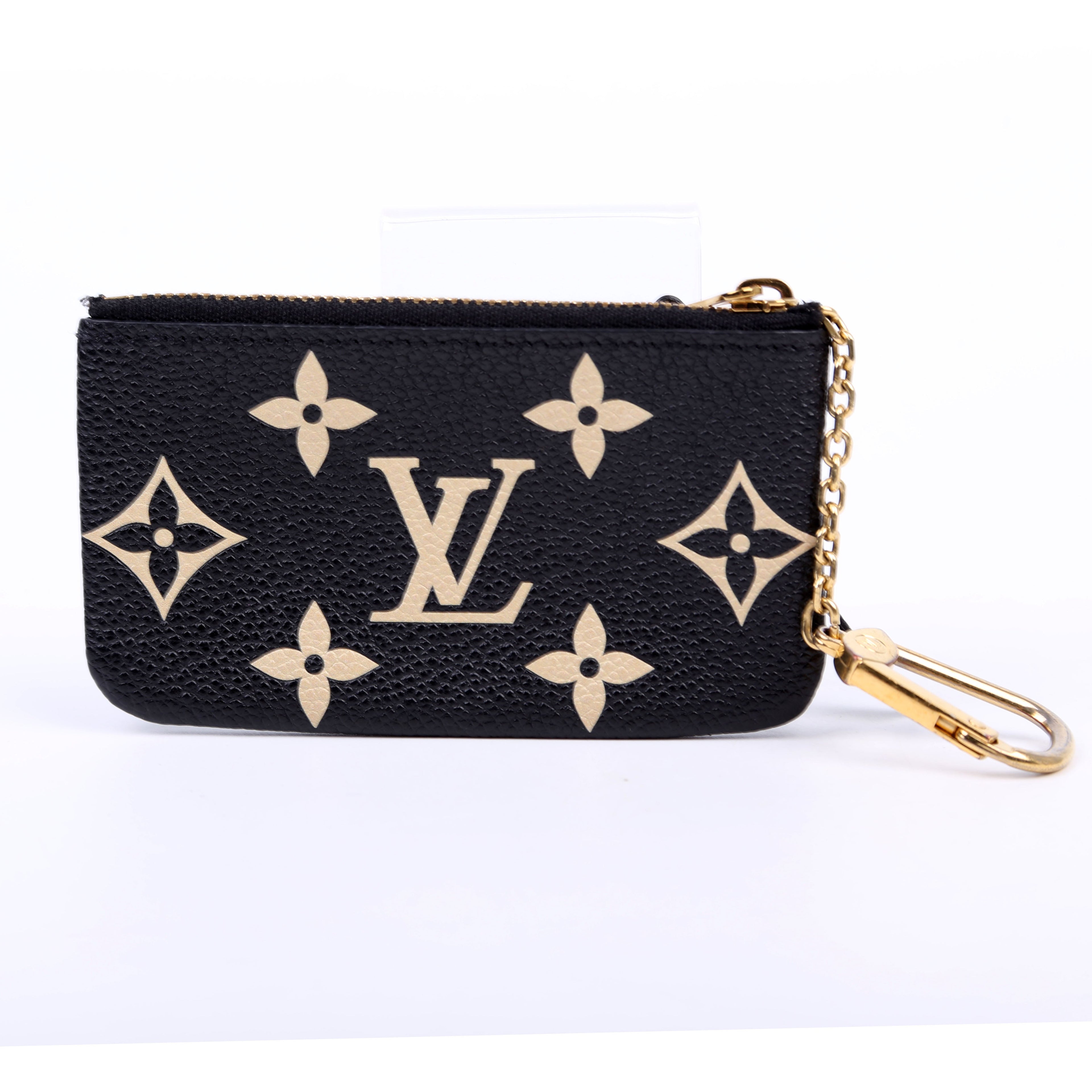 Pochette Cles NM Bicolor Empreinte Black/Beige