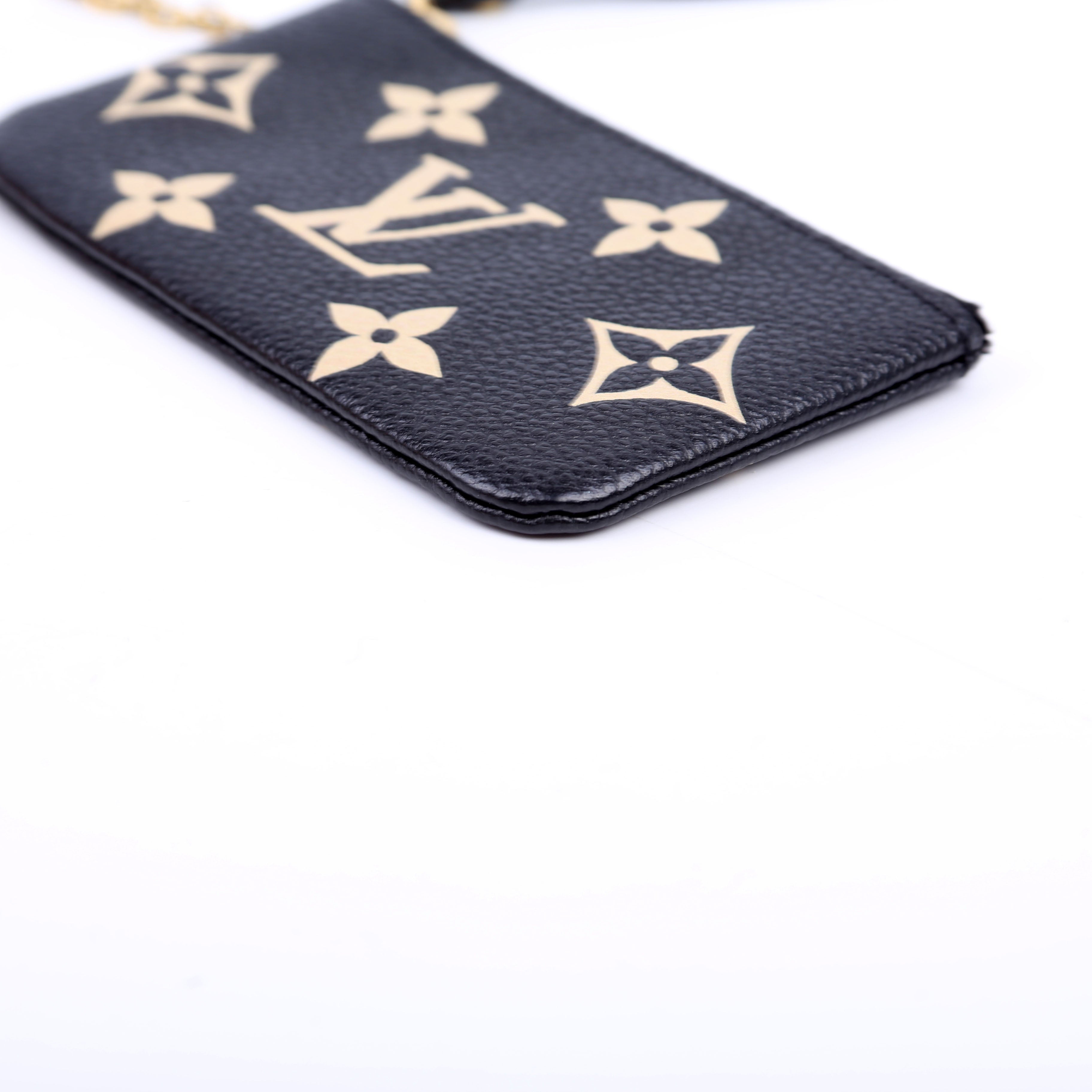 Pochette Cles NM Bicolor Empreinte Black/Beige