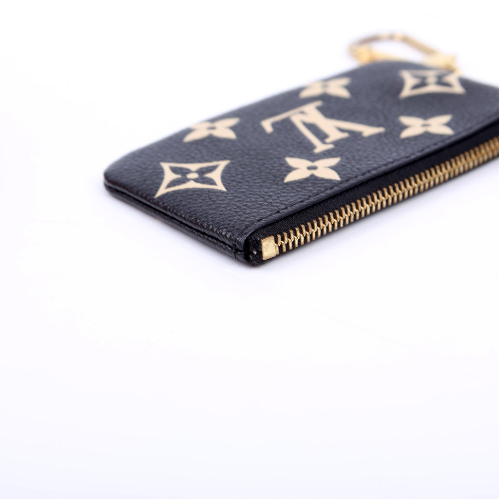 Pochette Cles NM Bicolor Empreinte Black/Beige