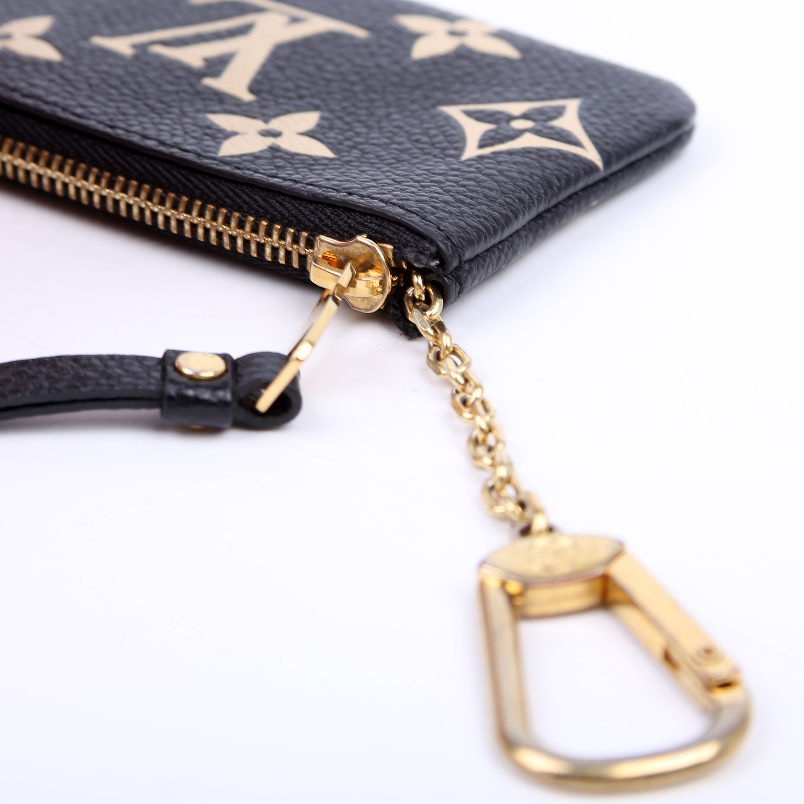 Pochette Cles NM Bicolor Empreinte Black/Beige