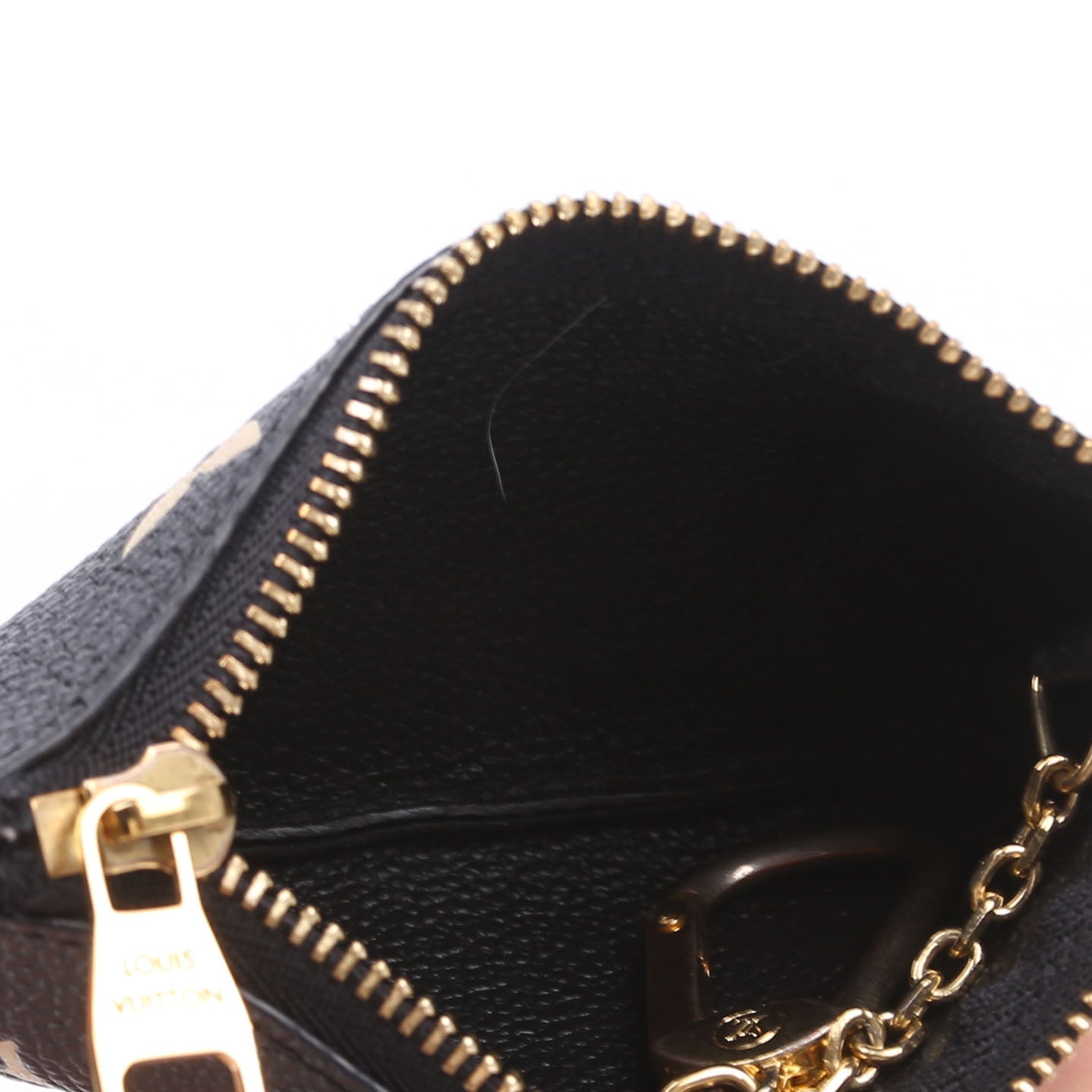 Pochette Cles NM Bicolor Empreinte Black/Beige