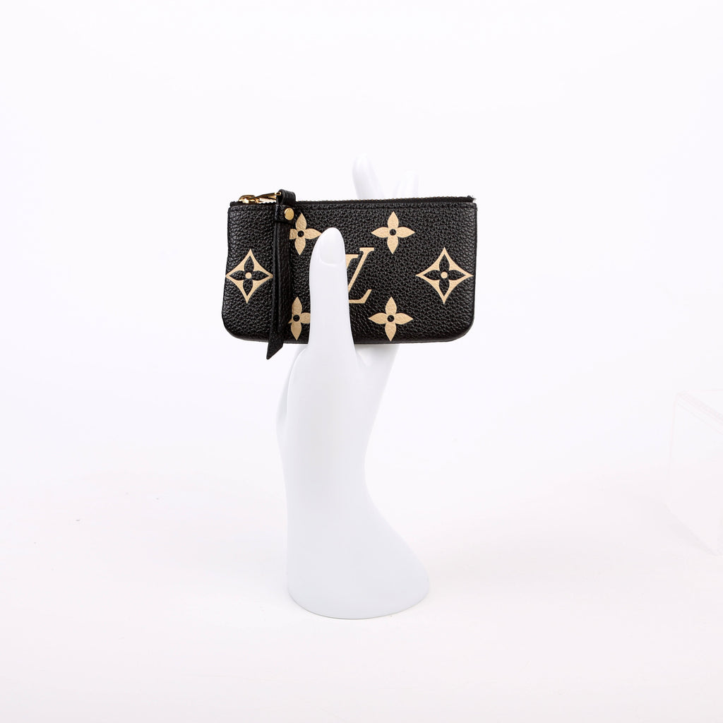 Pochette Cles NM Bicolor Empreinte Black/Beige