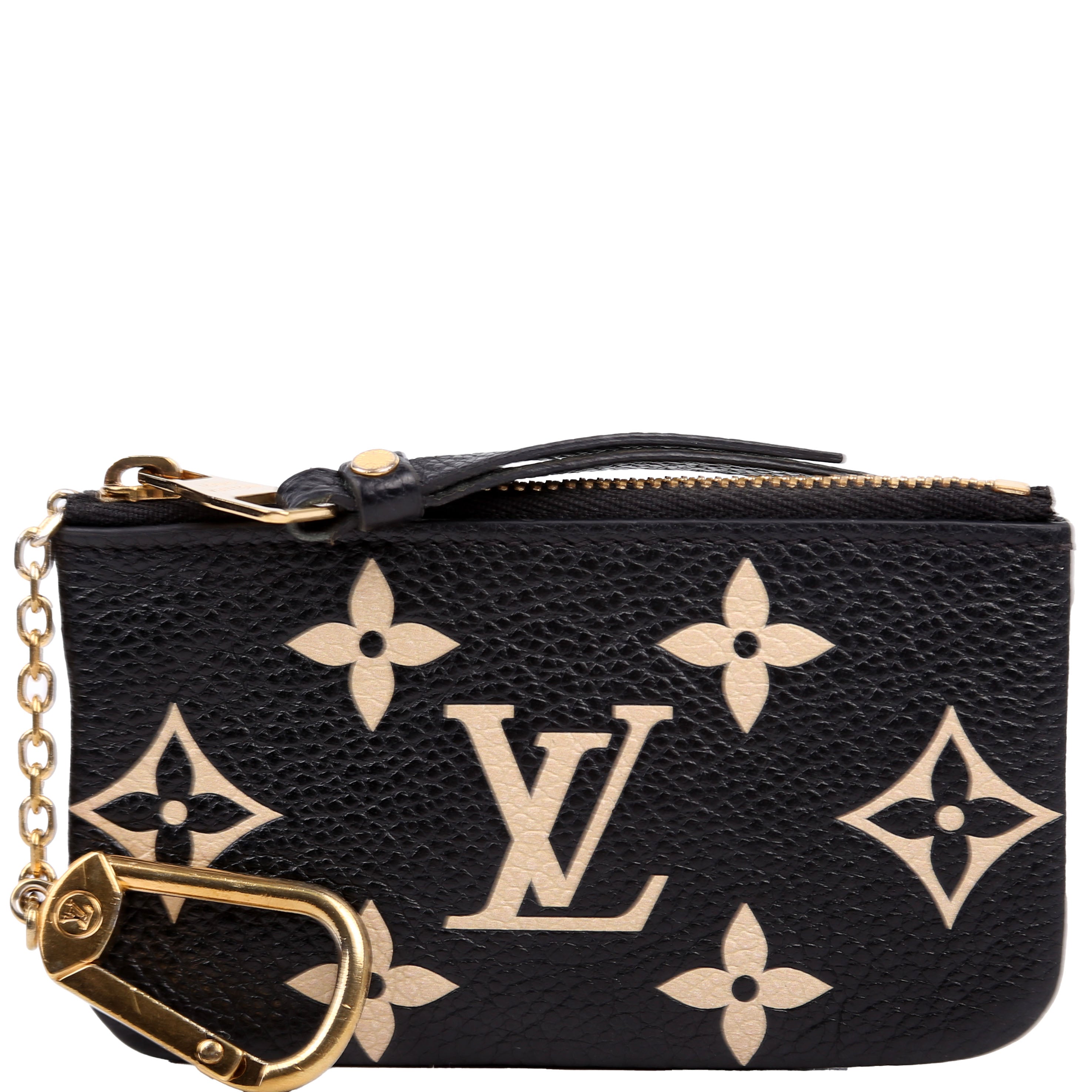 Pochette Cles NM Bicolor Empreinte Black/Beige