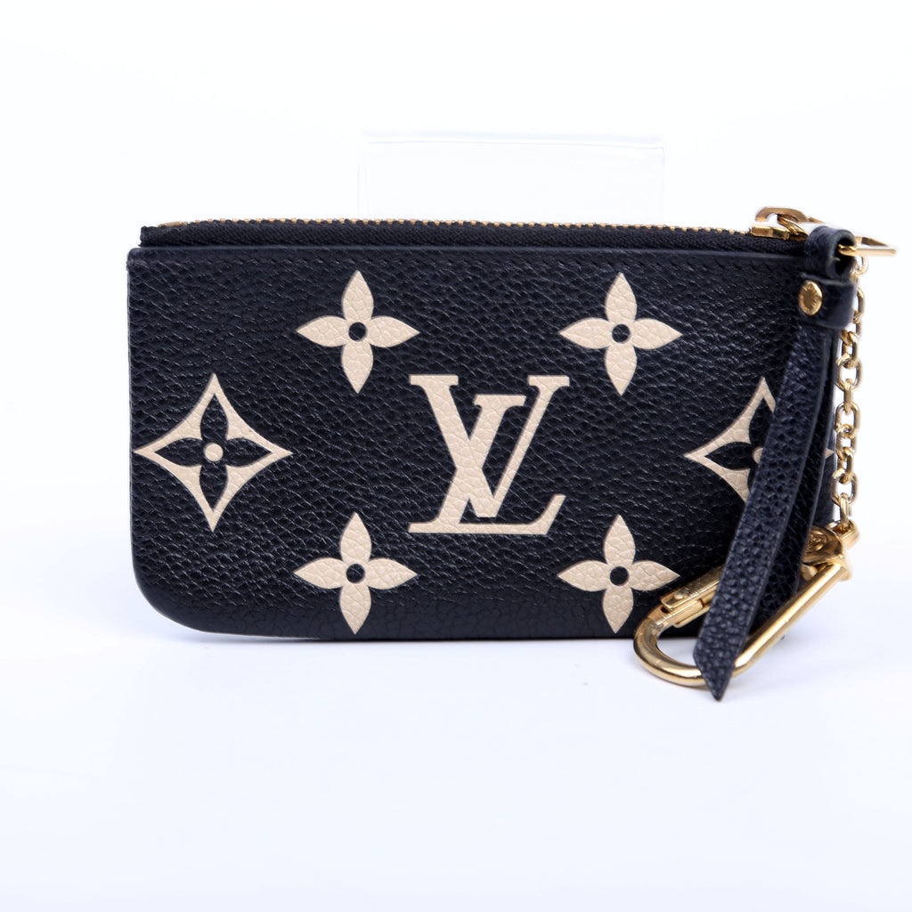 Pochette Cles NM Bicolor Empreinte Black/Beige